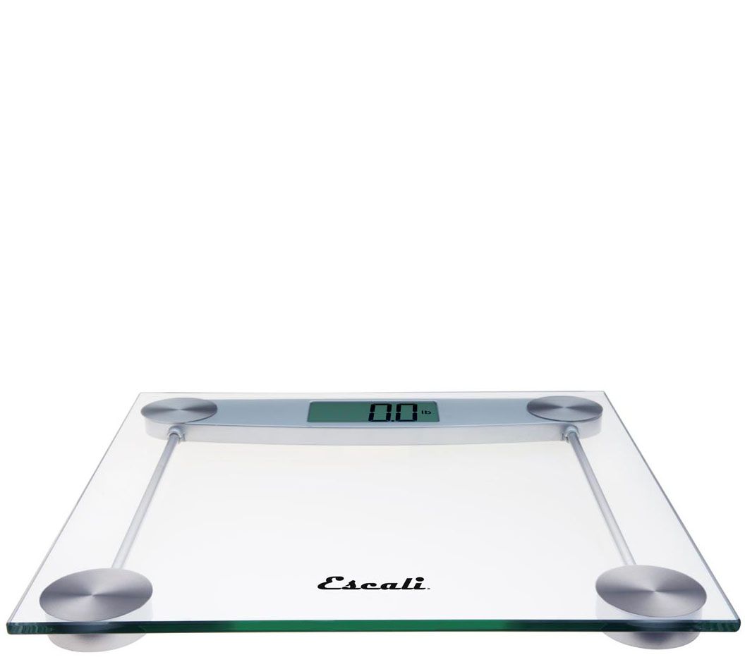 Escali Clear Glass Bathroom Scale
