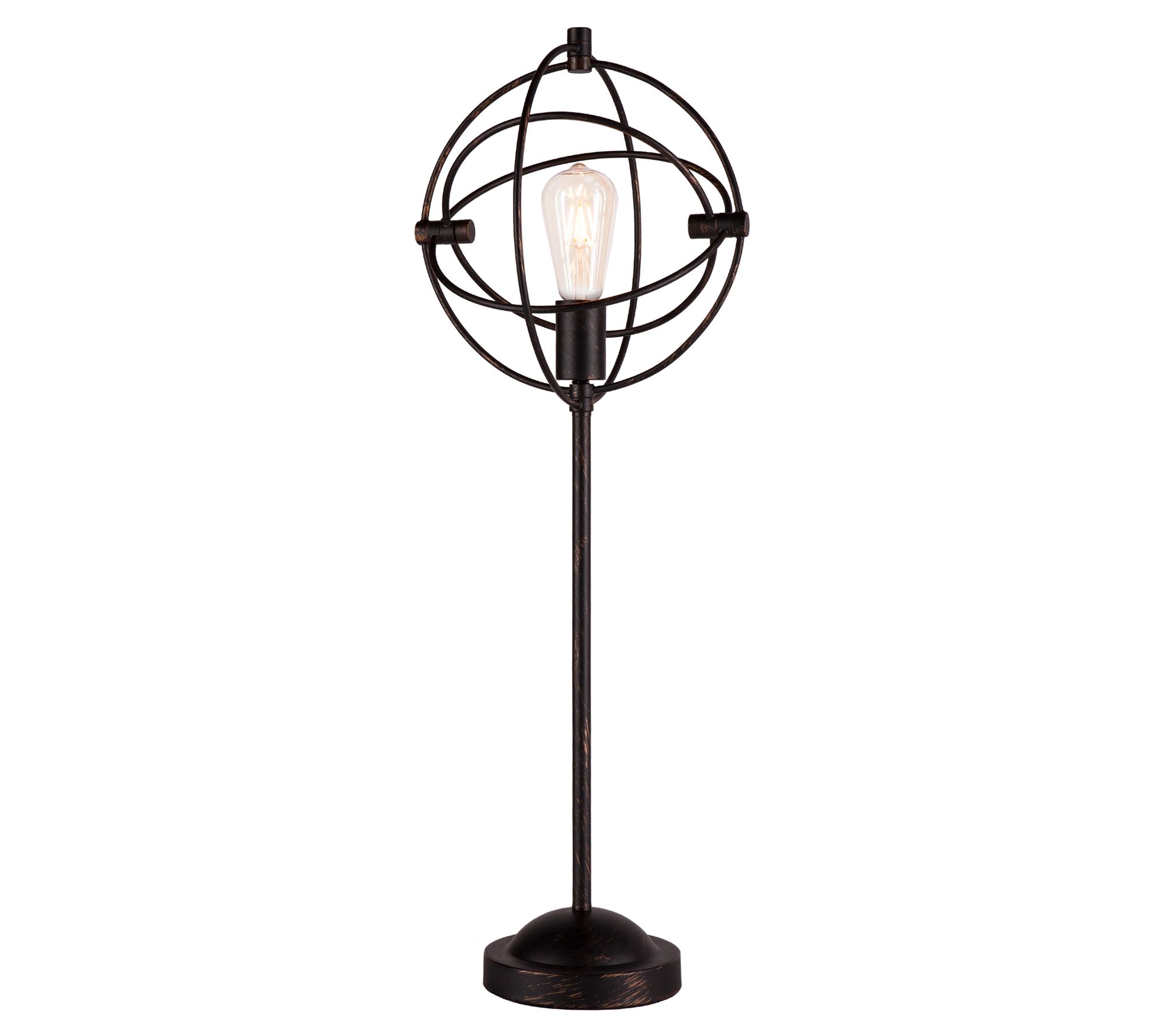 metal orb table lamp