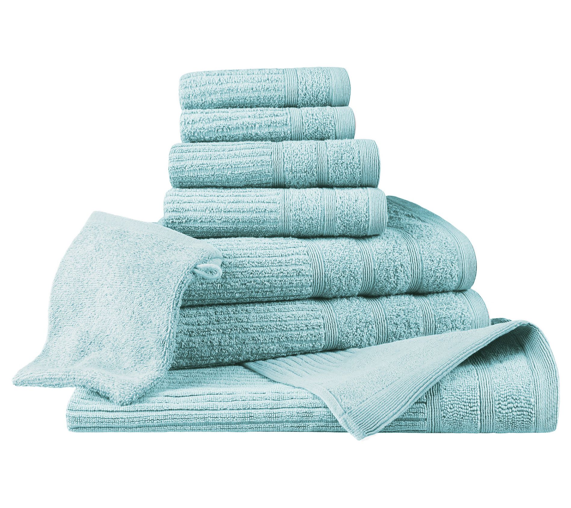 Superior Egyptian Cotton Ultra-absorbent 8-Piec e Towel set
