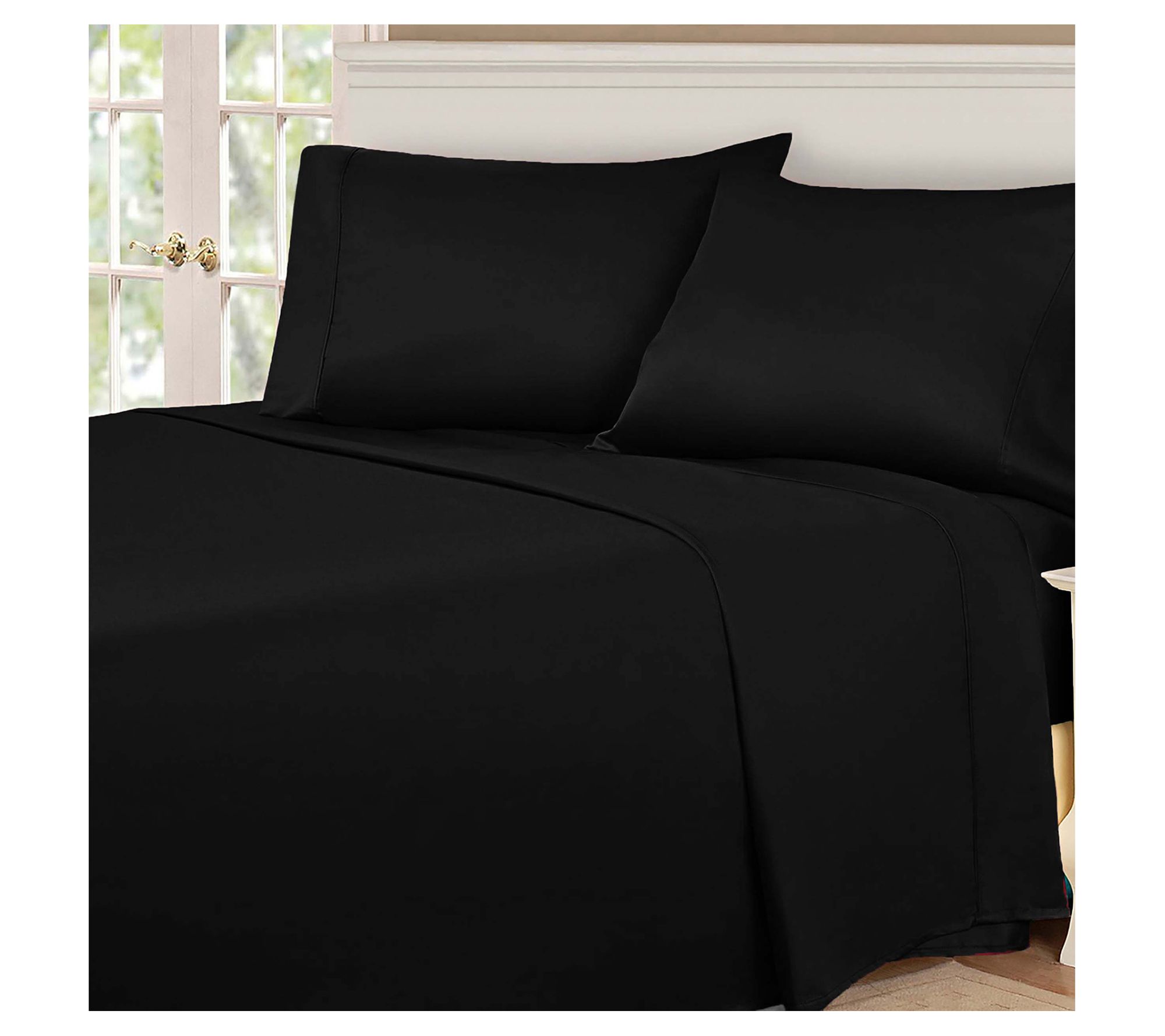 Superior 530-Thread Count Solid Egyptian Cotton Sheets, Queen