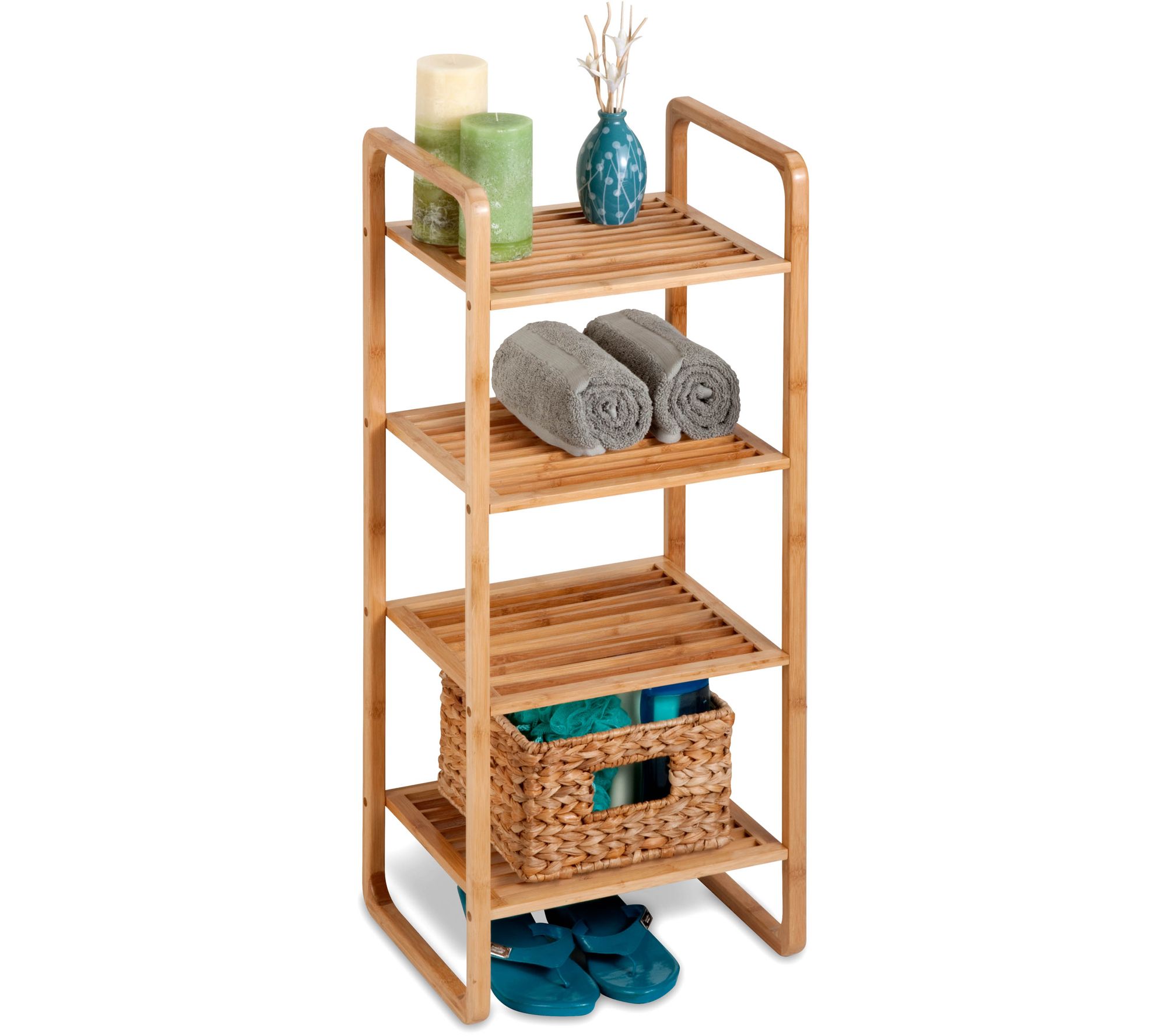 HoneyCanDo 4Tier Bamboo Shelf