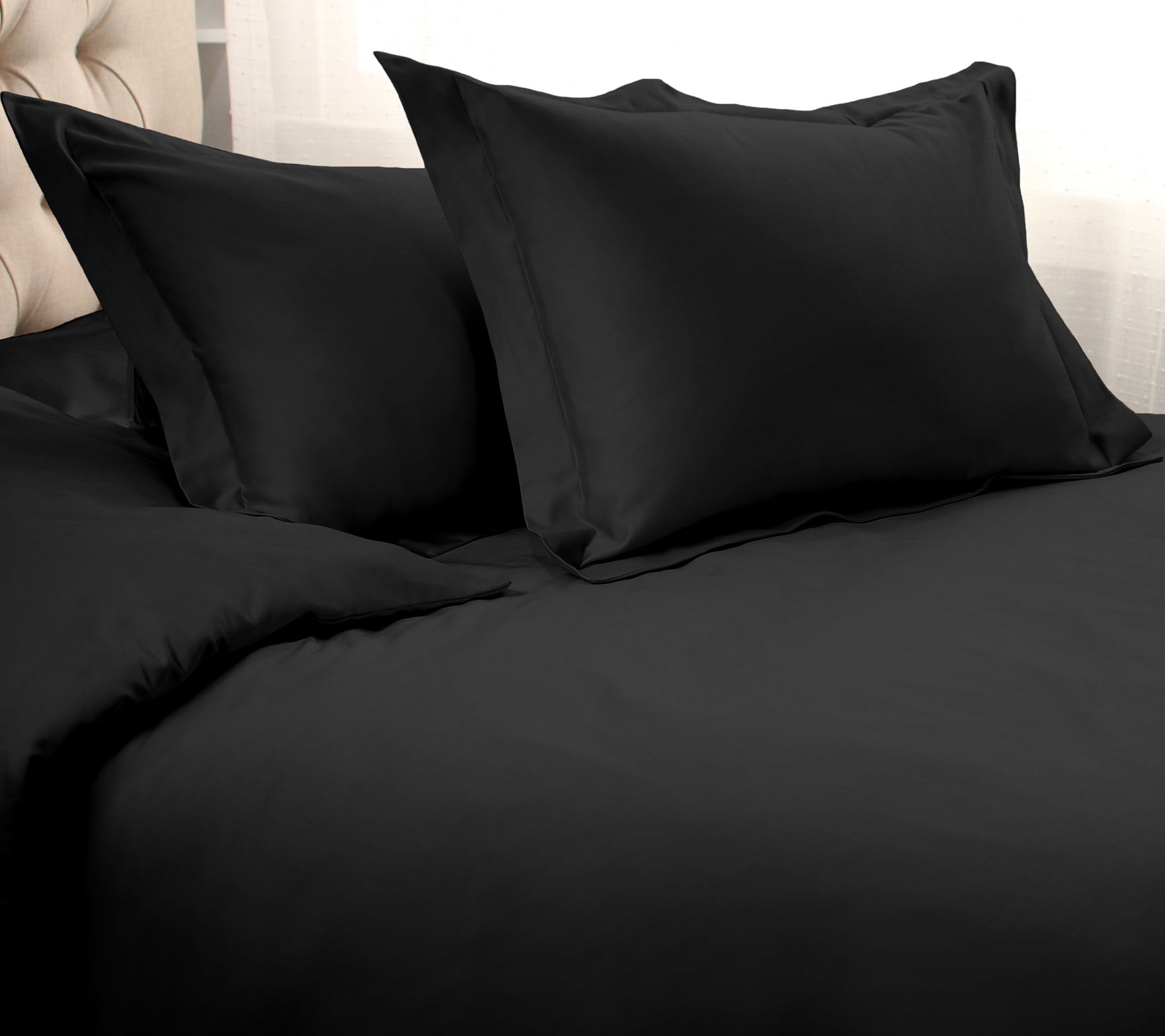 Superior 1500-TC Solid Egyptian Cotton Duvet Cover Set- Cal.KG