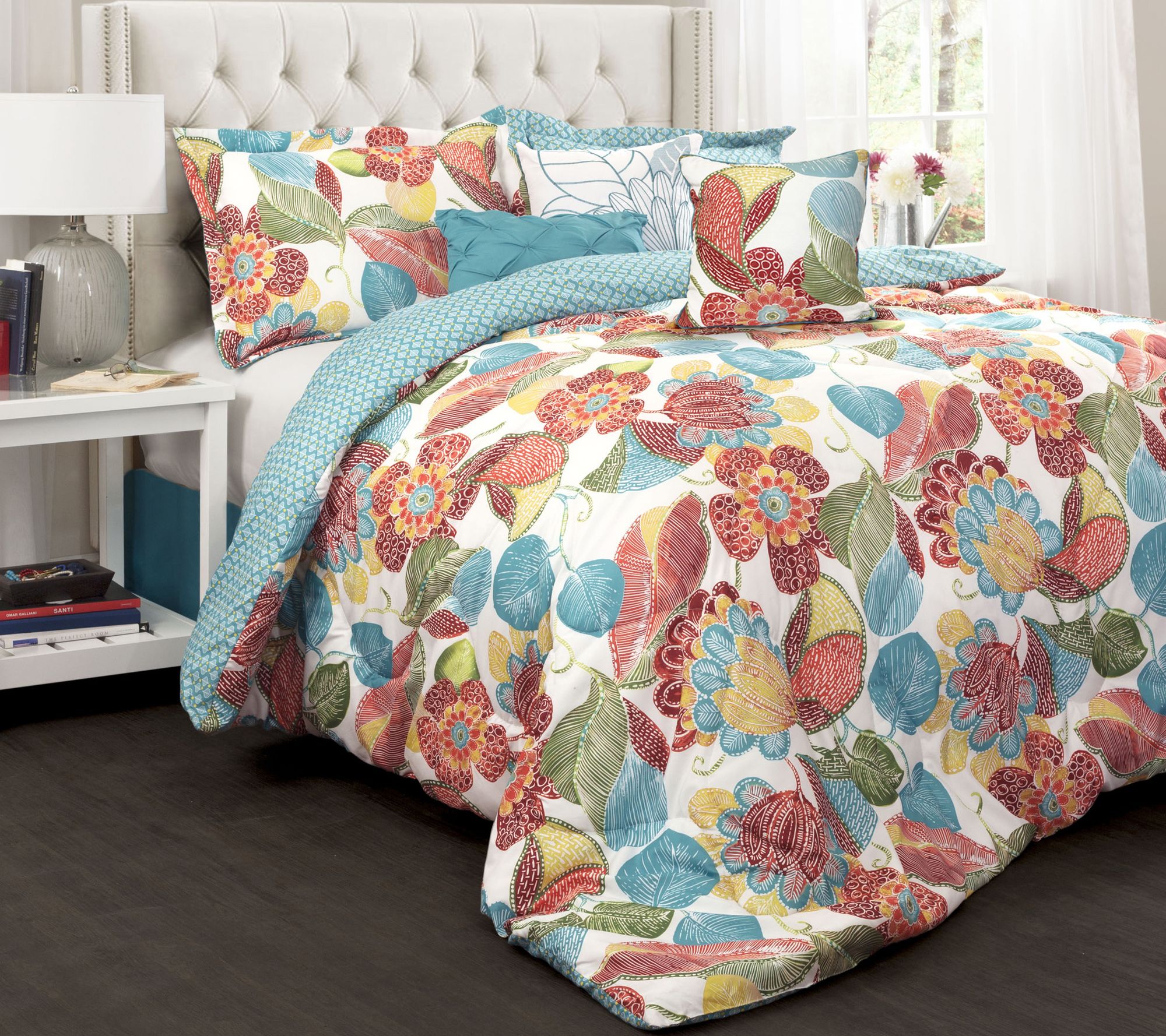 Layla 7-Piece Queen Comforter Set by Lush Decor - Page 1 — QVC.com