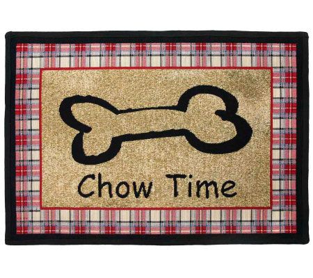 UPC 081675415061 product image for Chow Time 19x13 Tapestry Rug | upcitemdb.com