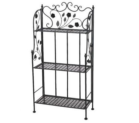 3 Shelf Folding Bakers Rack by Valerie — QVC.com