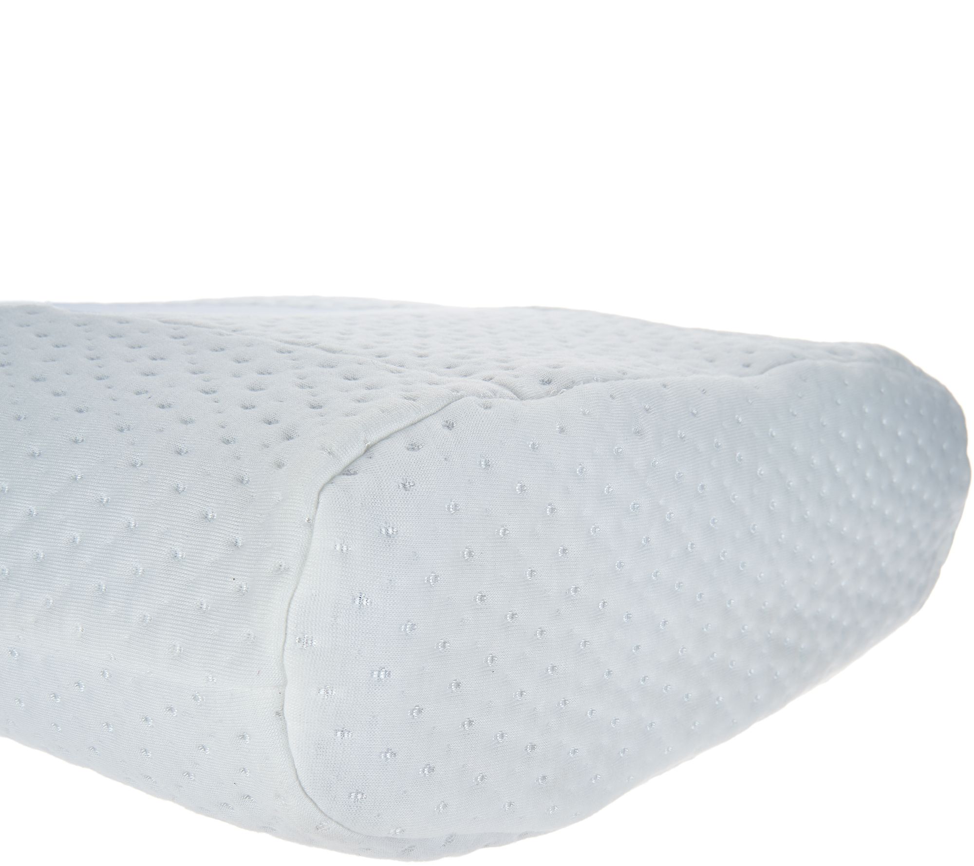 Comfort Adjust Memory Foam Bed Pillow with Neck Support Roll Page 1