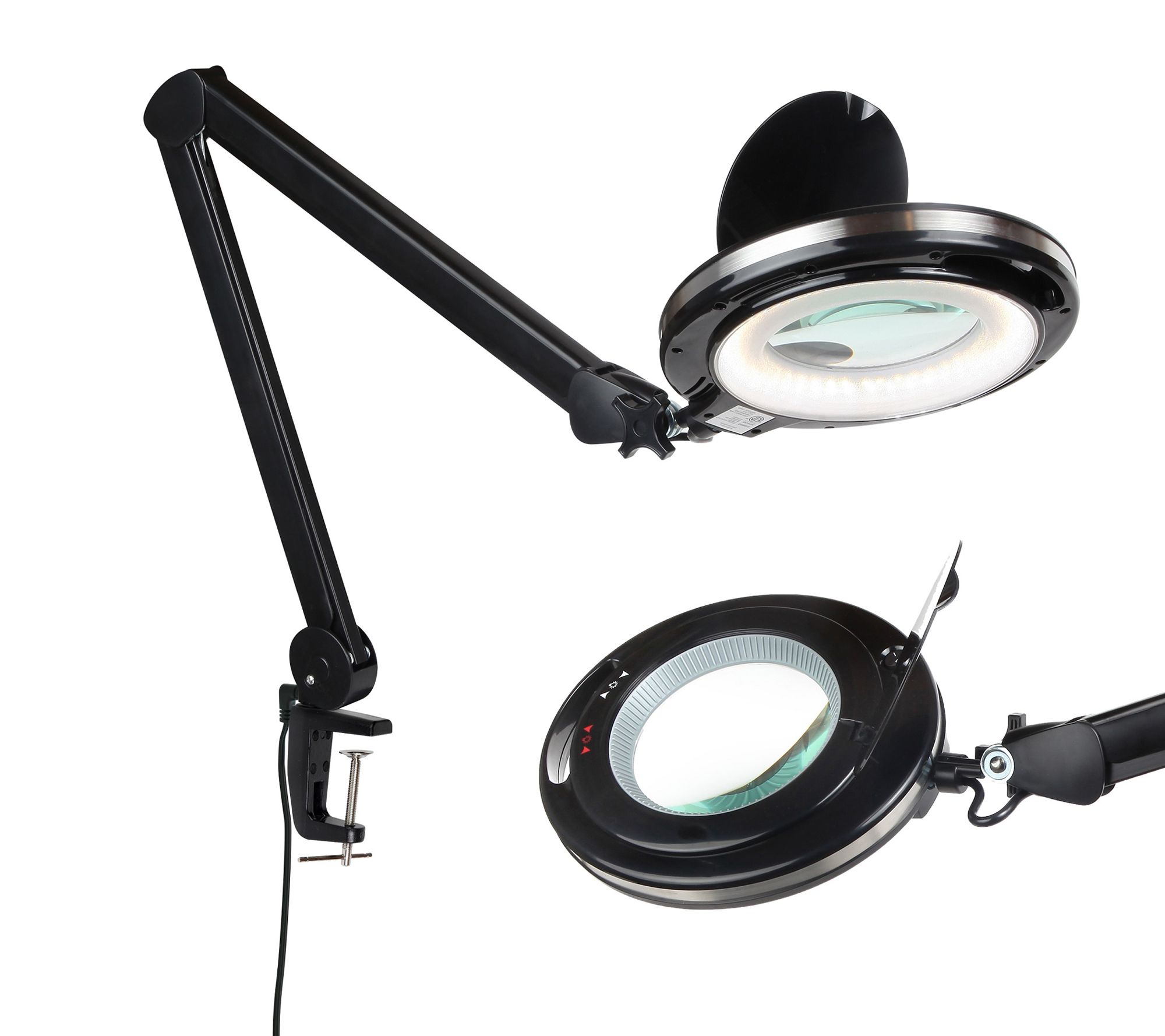 Brightech Lightview Dimming LED 225% Magnifier sk Clamp Lamp