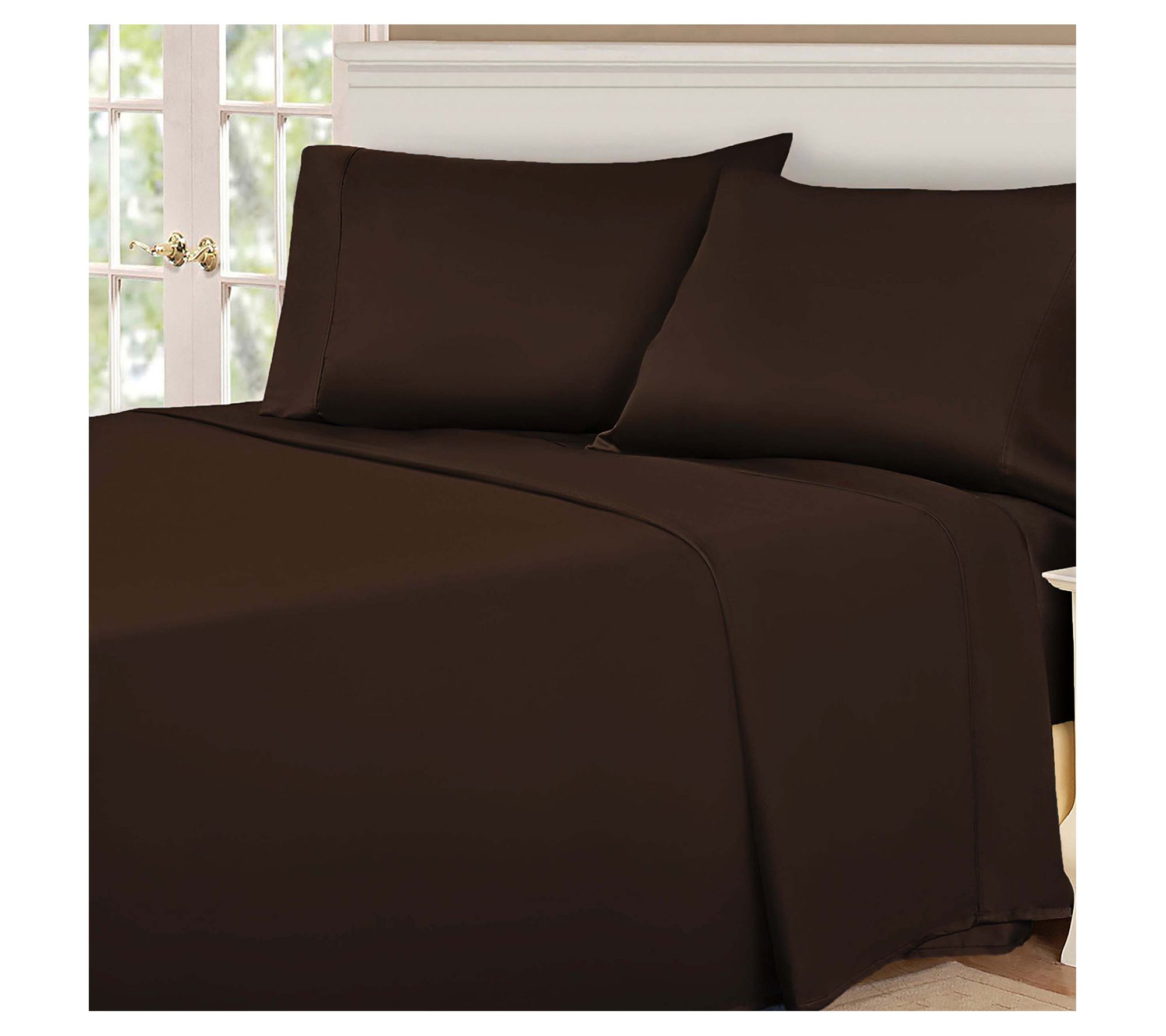 Superior 530-Thread Count Solid Egyptian Cotton Sheets, Full