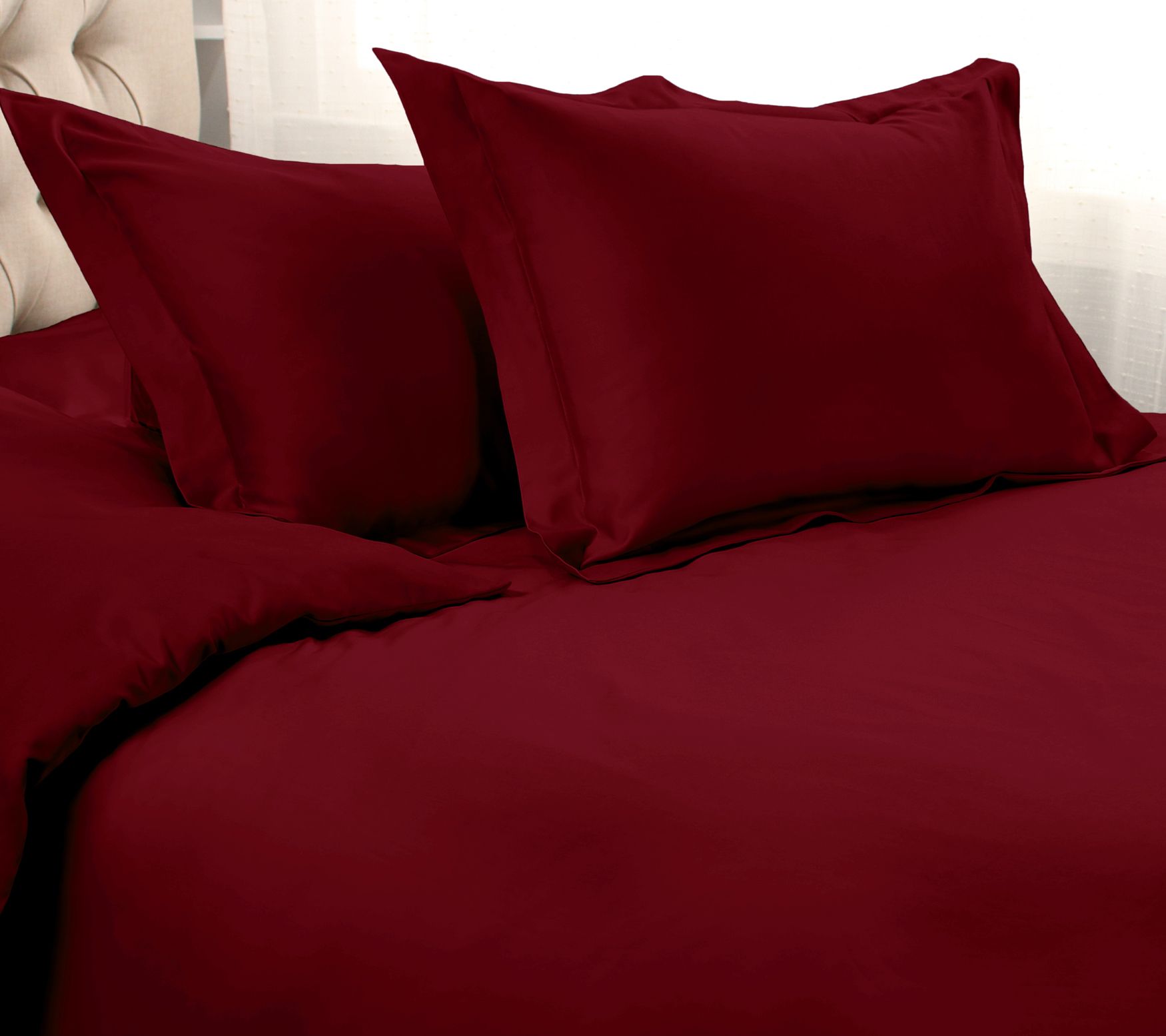 Superior 1200-TC Solid Egyptian Cotton Duvet Cover Set- Cal.KG