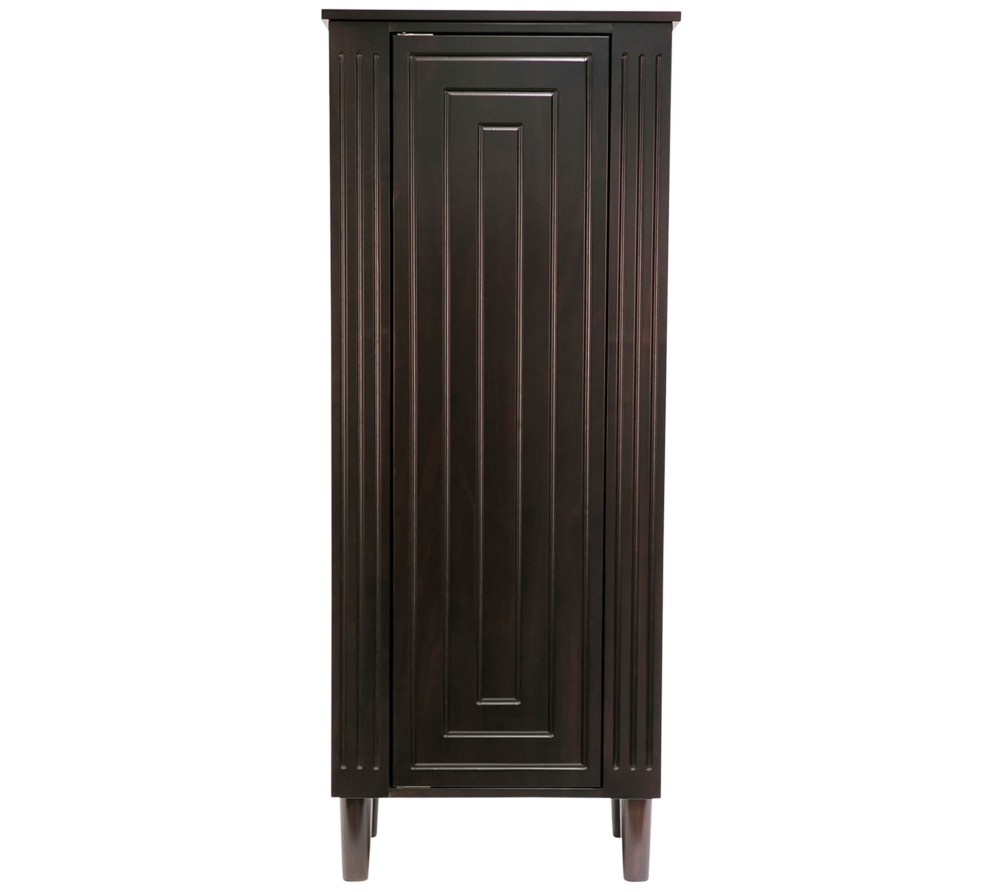 Mele Co Sicily Wooden Jewelry Armoire In Java Finish Qvc Com