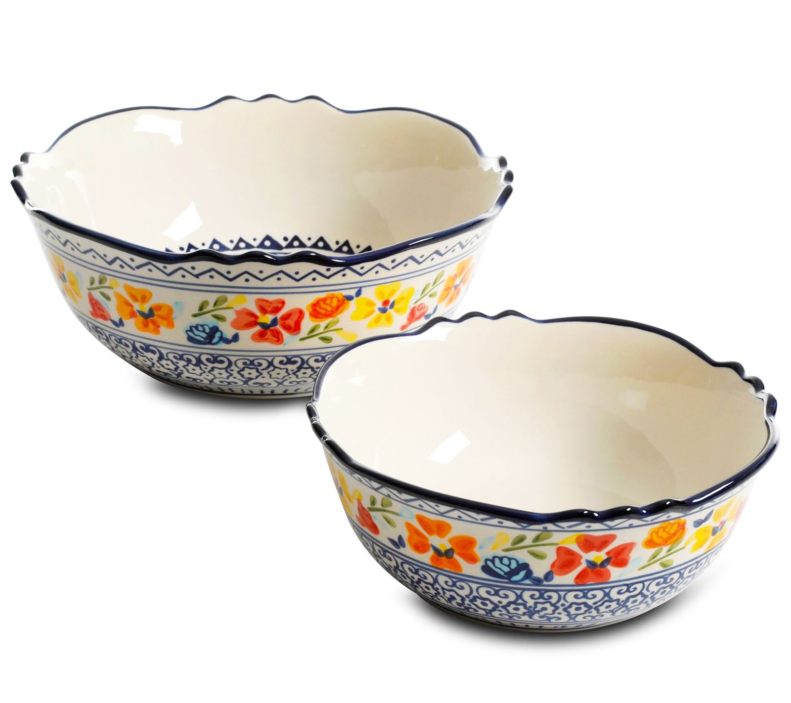 Gibson Home Luxembourg 2-Piece Stoneware Bowl S et