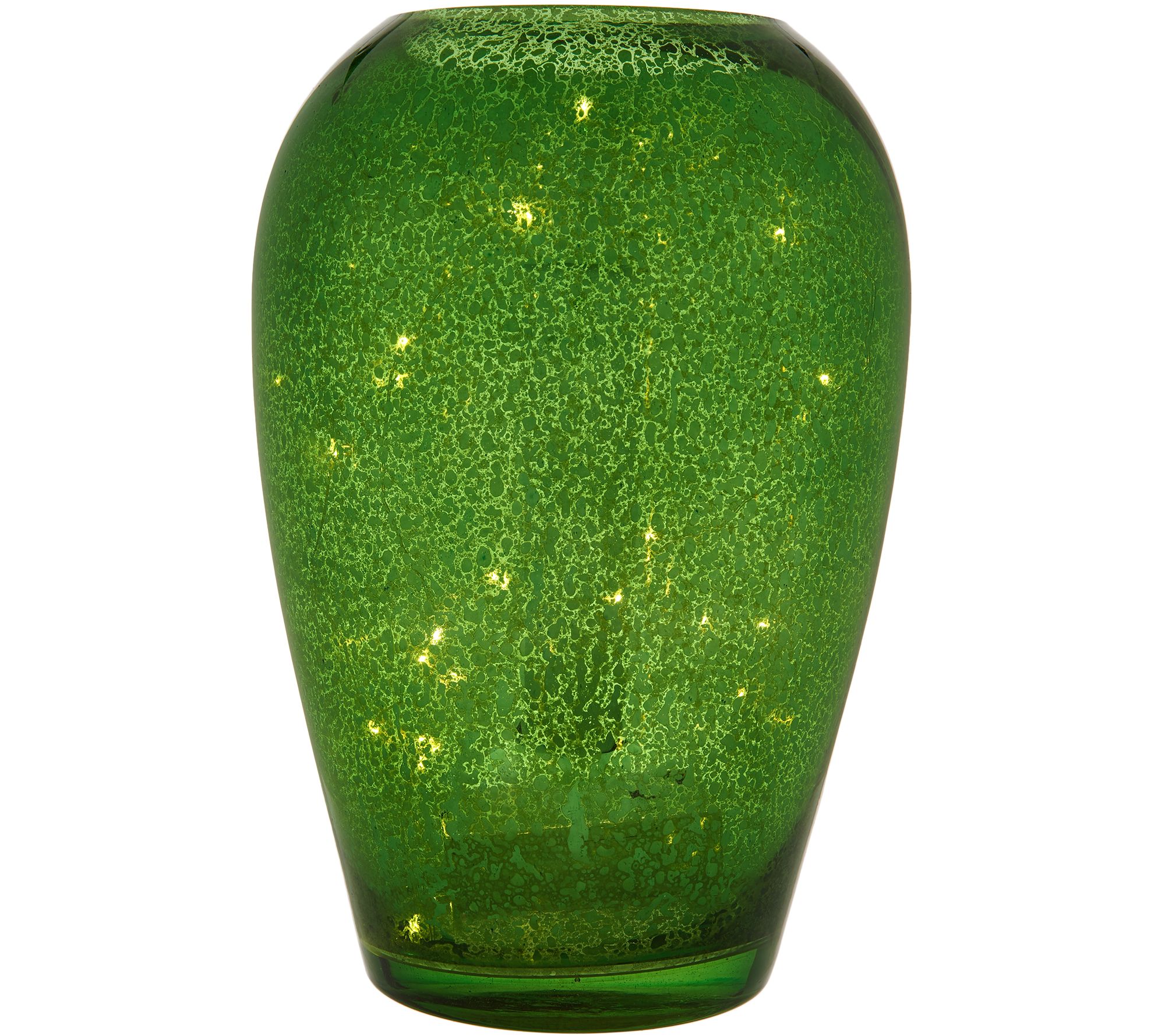 As Is Illuminated Mercury Glass Curved Vase By Valerie Page 1