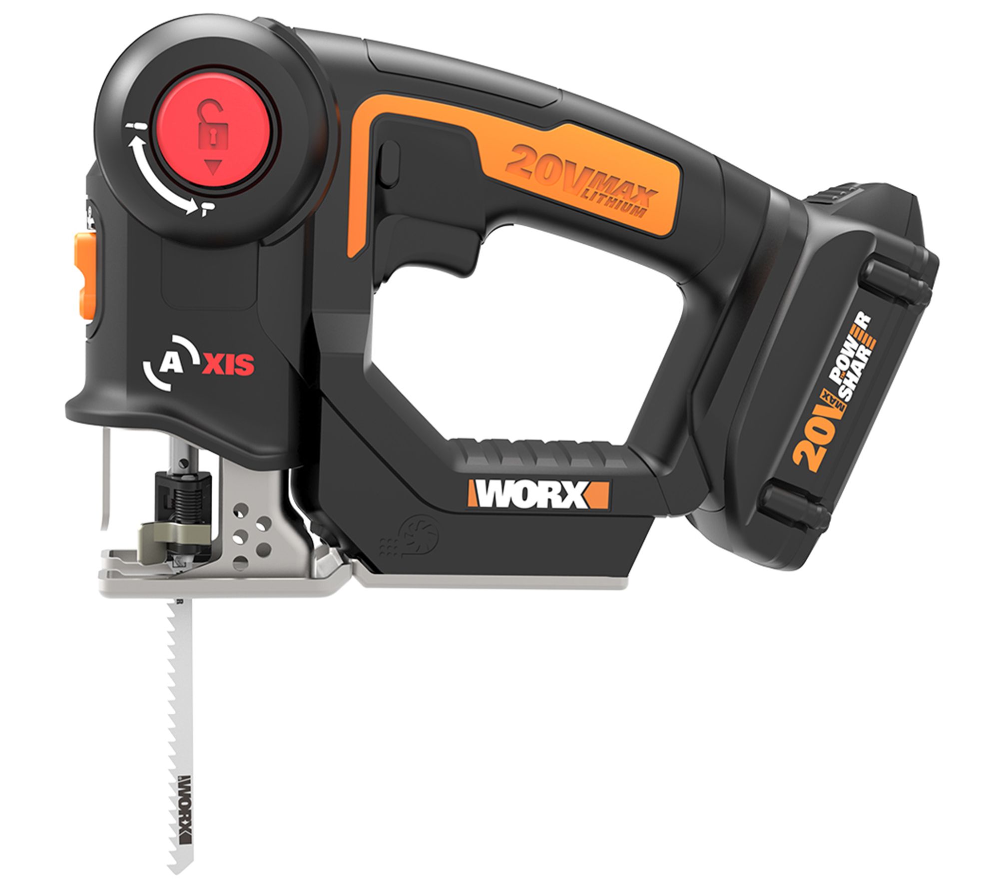 Worx 20V Axis 2-in-1 Reciprocating Saw And JigSaw - QVC.com