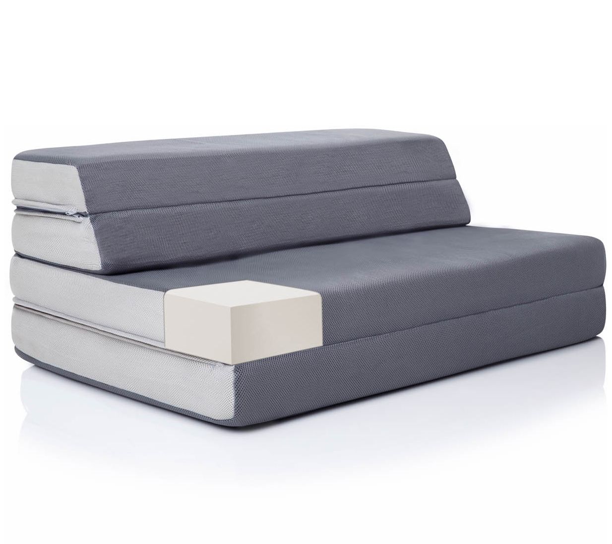 LUCID Comfort Collection 4" Folding Mattress Sofa, Full - QVC.com