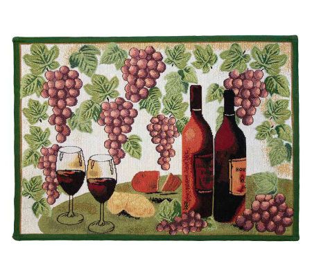 UPC 081675307663 product image for Wine Table 19x27 Tapestry Rug | upcitemdb.com