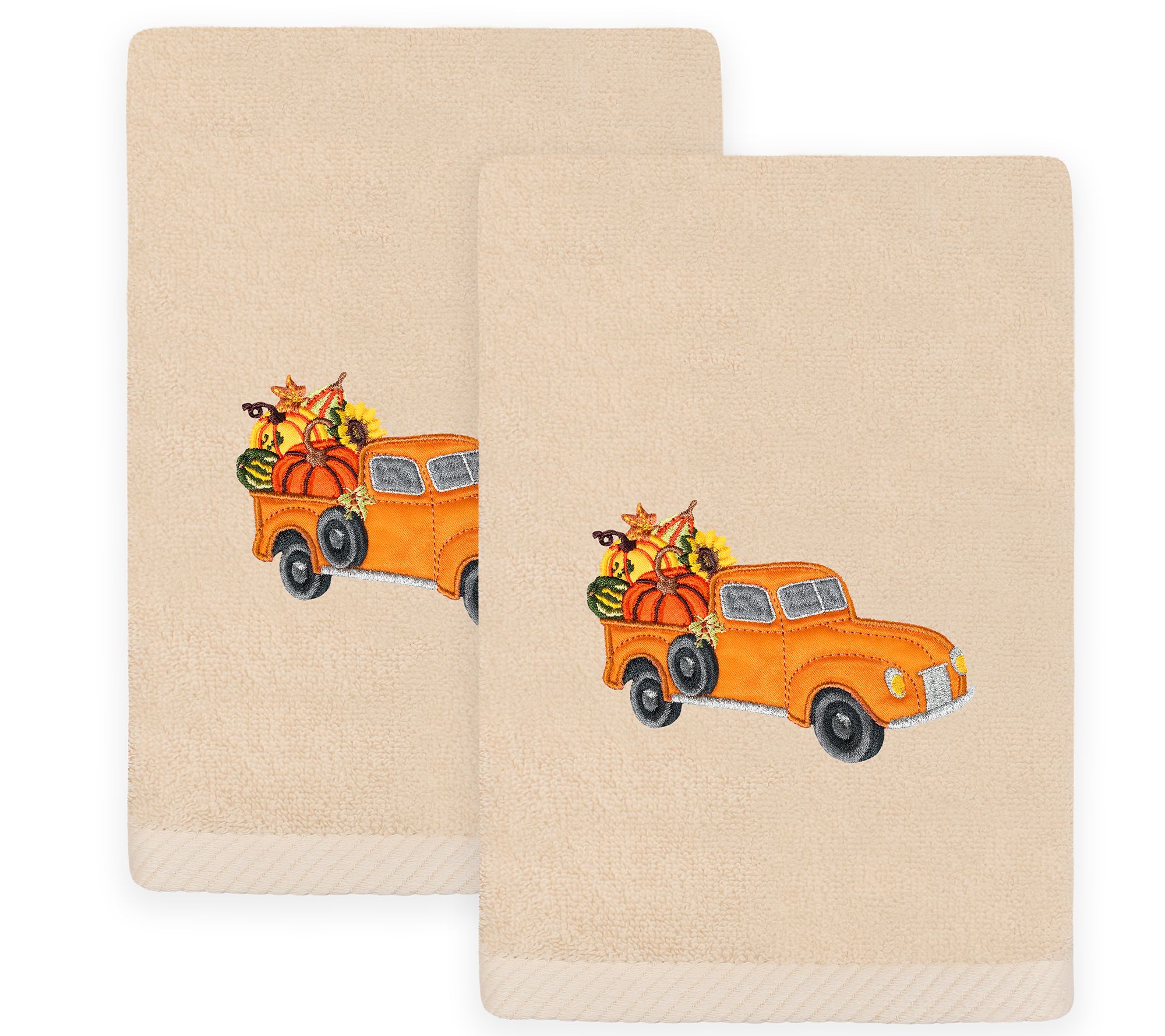 Linum Home Textiles Autumn Truck - Embroidered uxury Towels