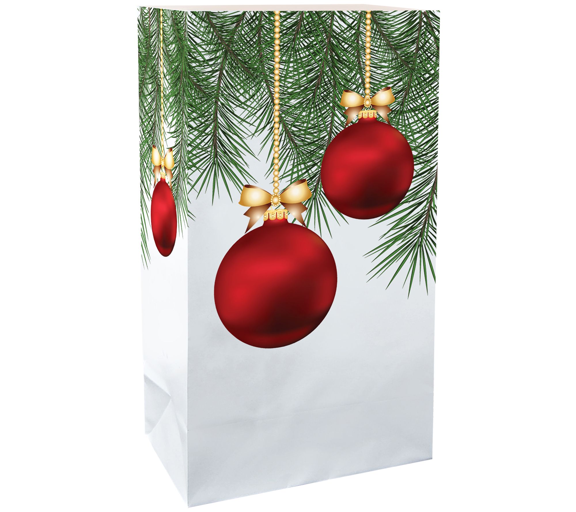 Paper Luminaria Bags- Christmas Ornament (24 Co unt)