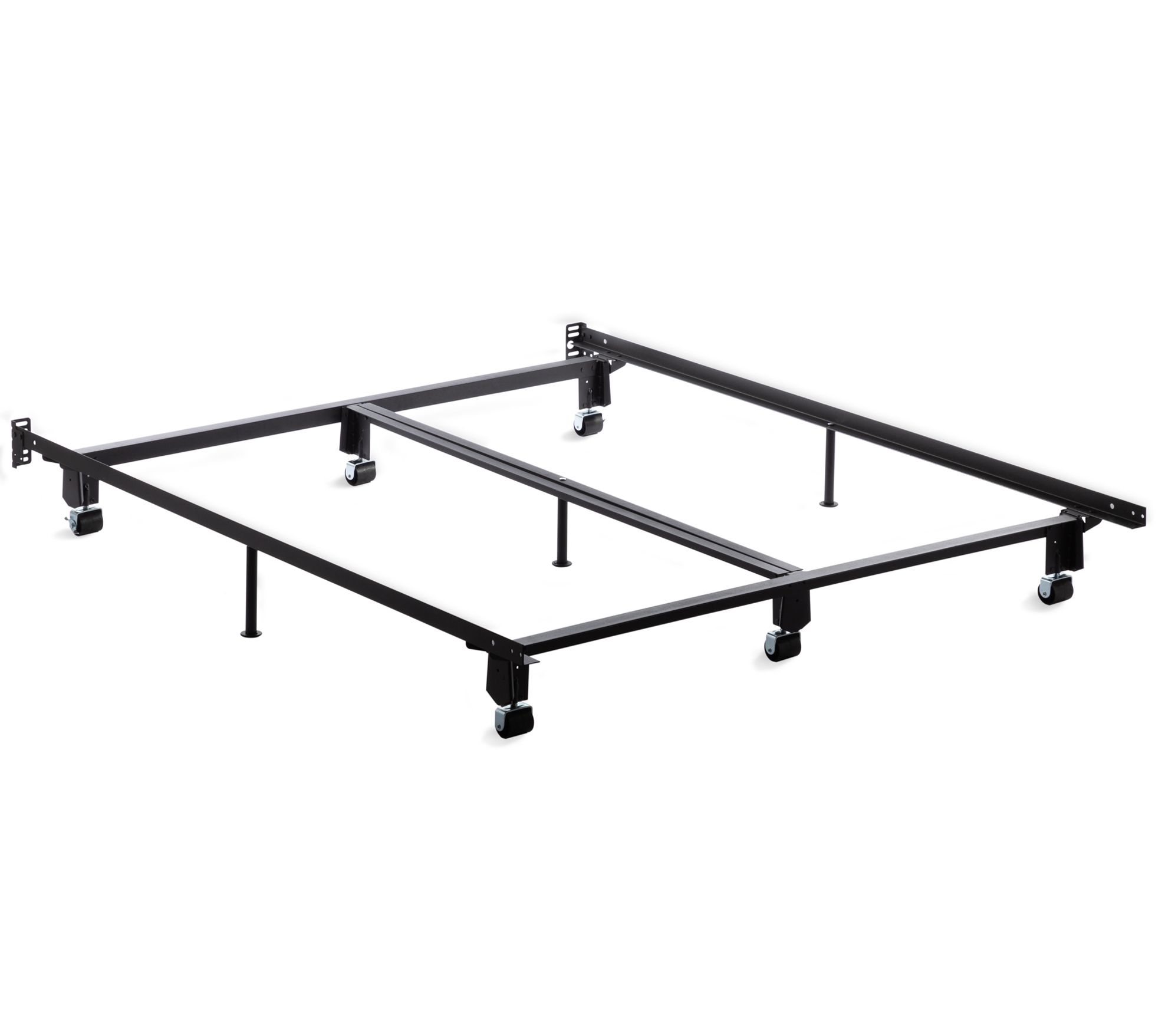 Brookside Steel Metal Bed Frame with Rug Rollers King
