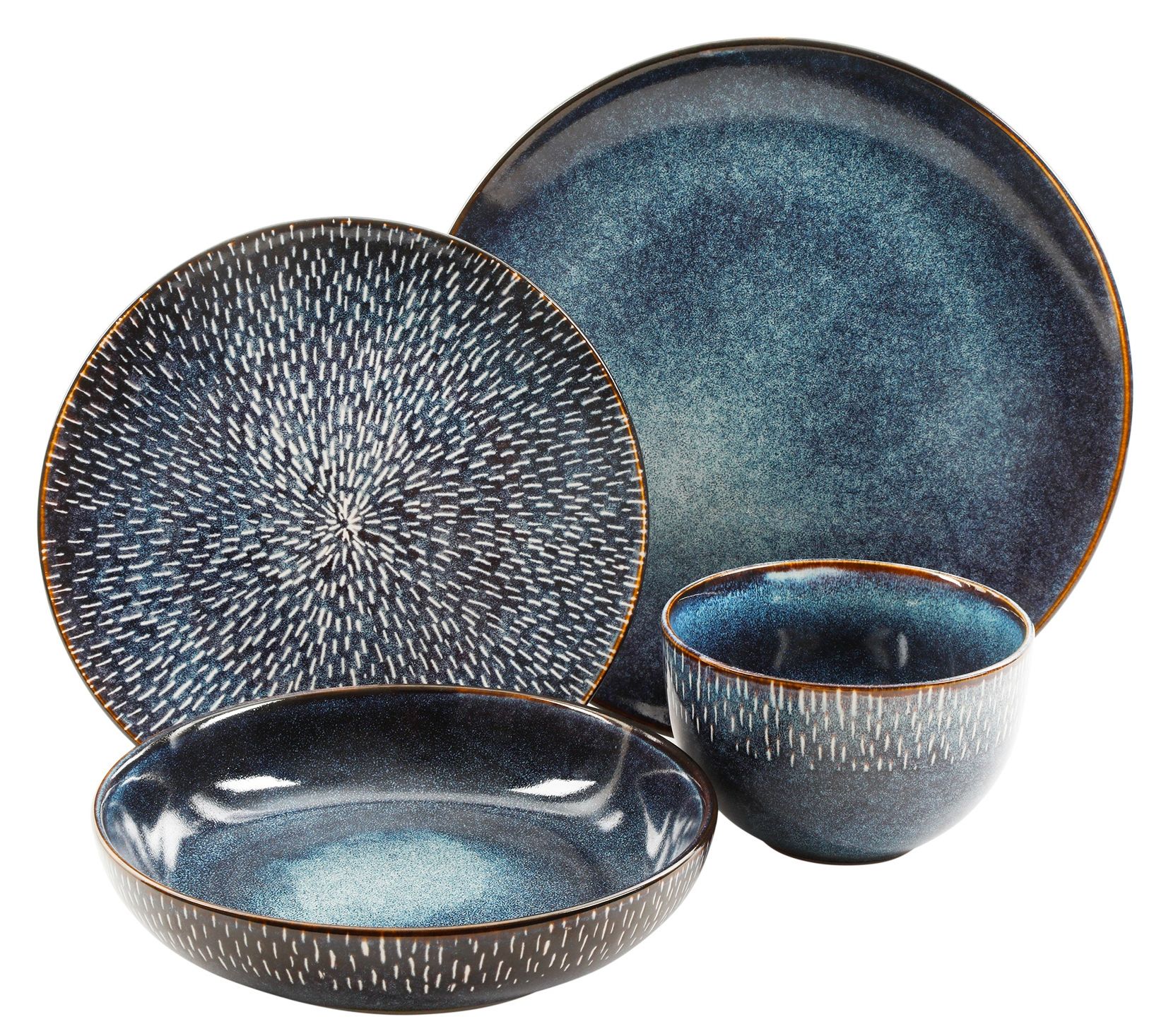 Gibson Elite Matisse 16-Piece Stoneware Dinnerw are Set
