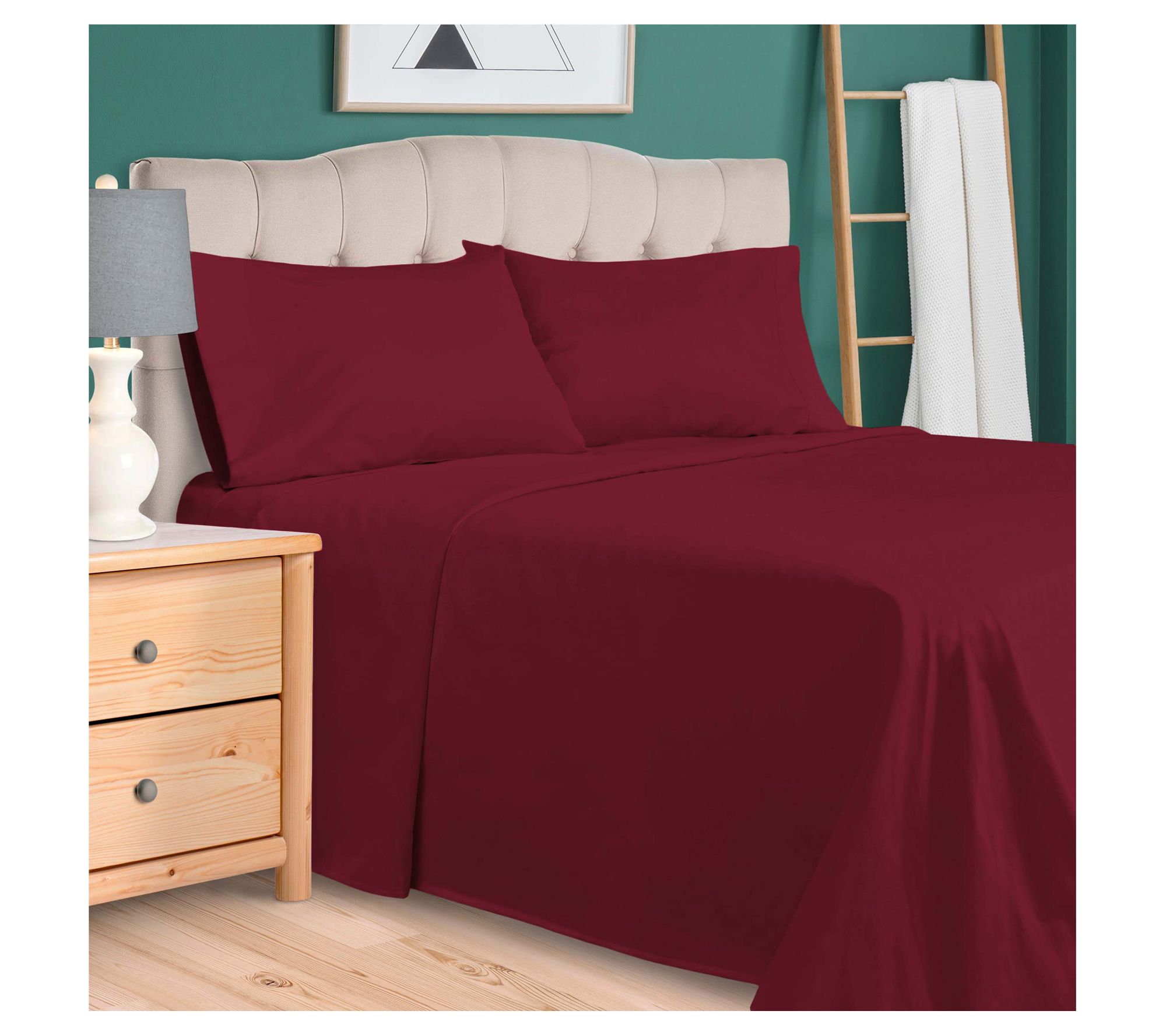 Superior Egyptian Cotton Solid 800-TC Sheet Set - Cal King