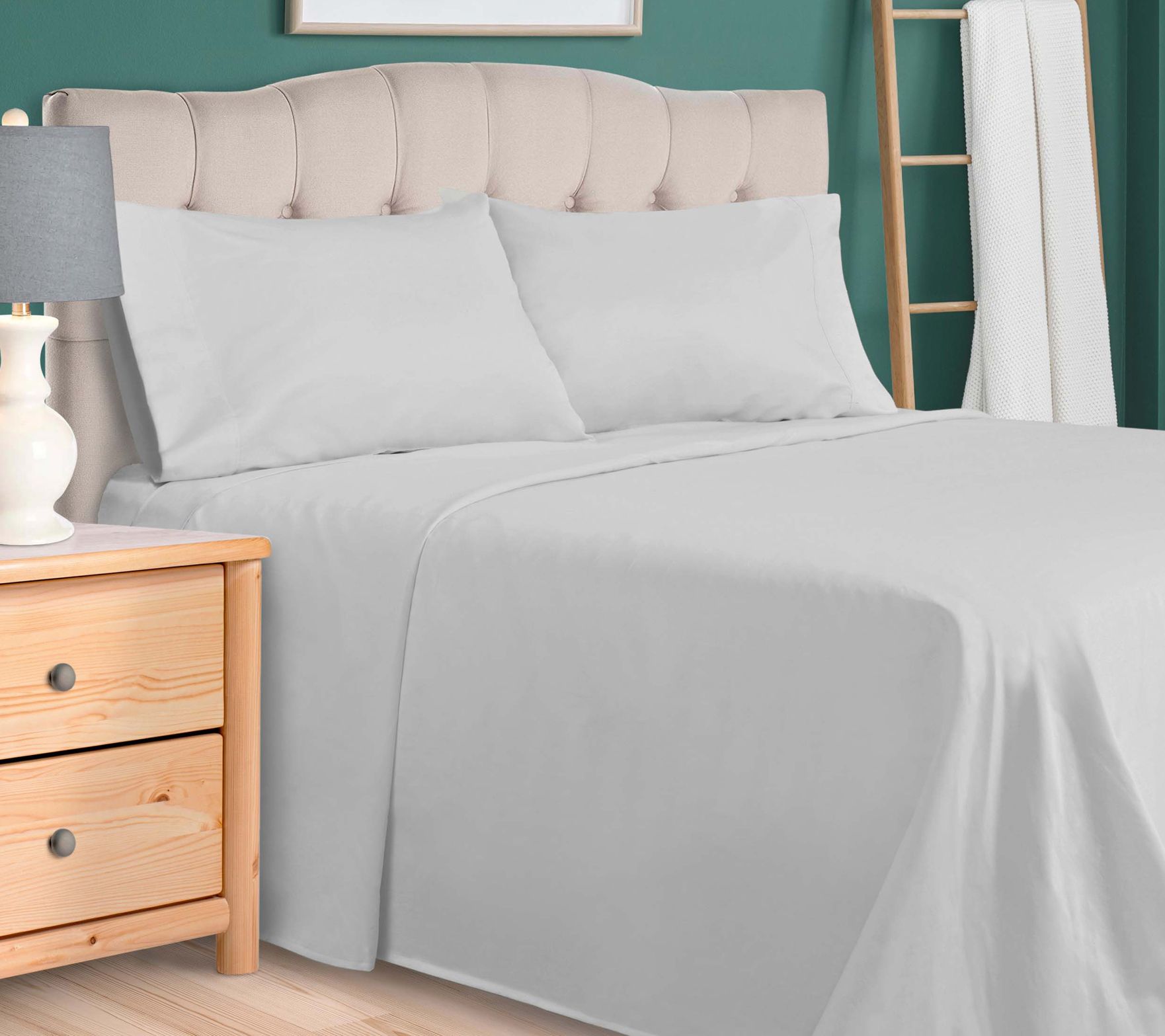 Superior Egyptian Cotton Solid 800-TC Sheet Set - Full