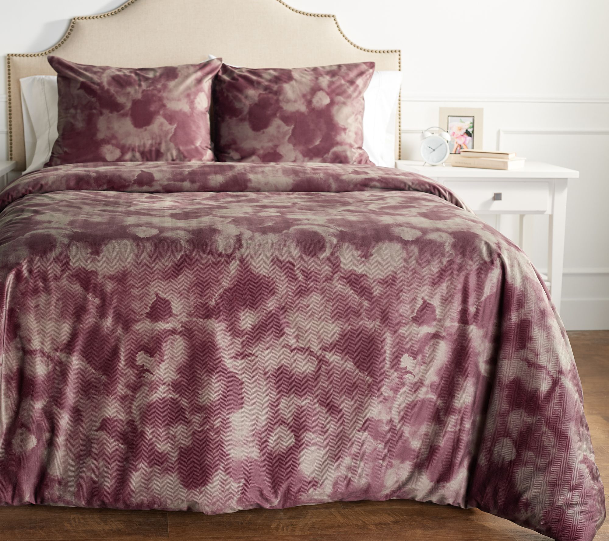 G I L I By Jill Martin Twin Velvet Marble Print Comforter Set Qvc