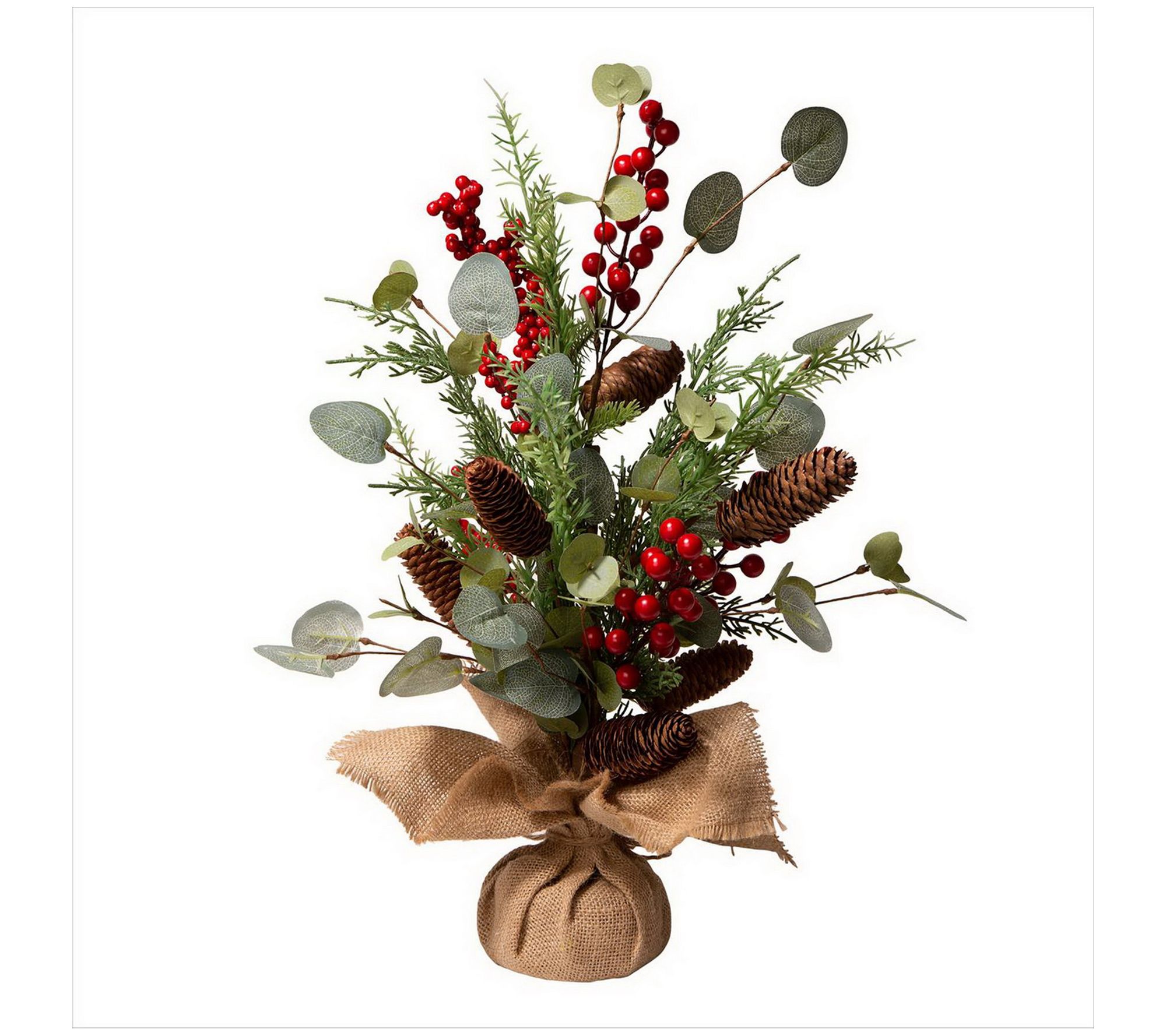 Glitzhome Christmas Floral Table Tree decor