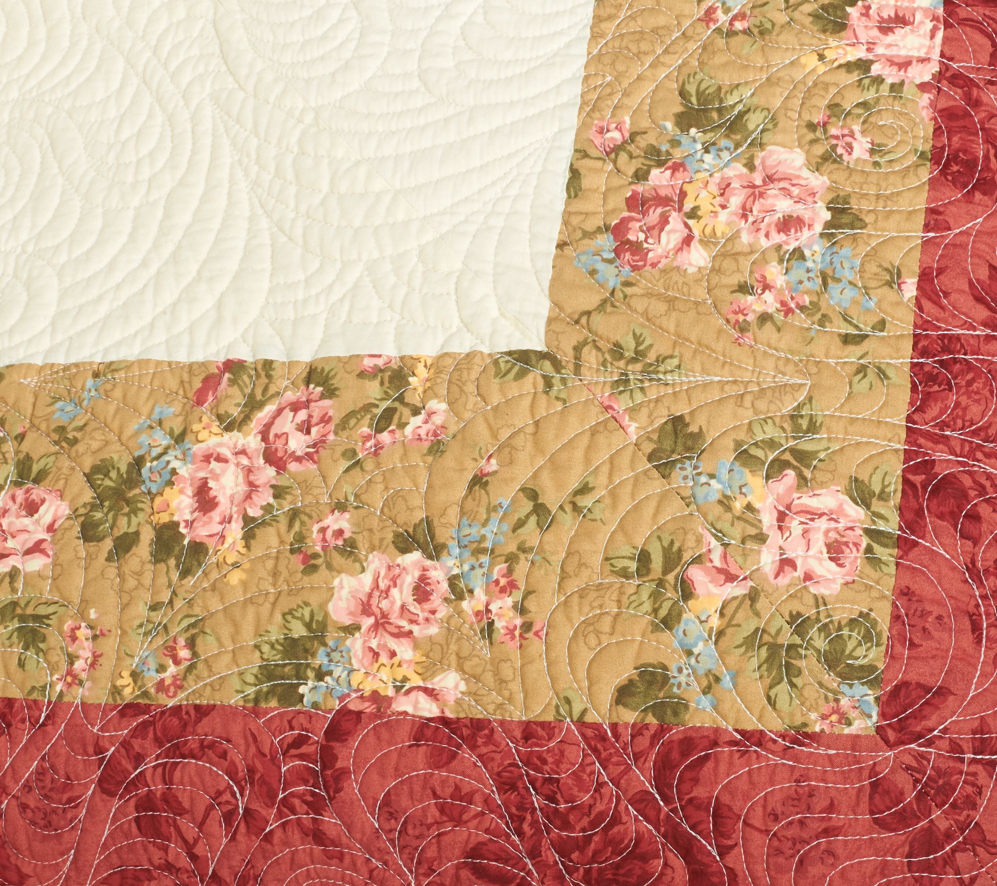 Cambridge 100 Cotton Full/Queen Pieced Quilt w. Shams