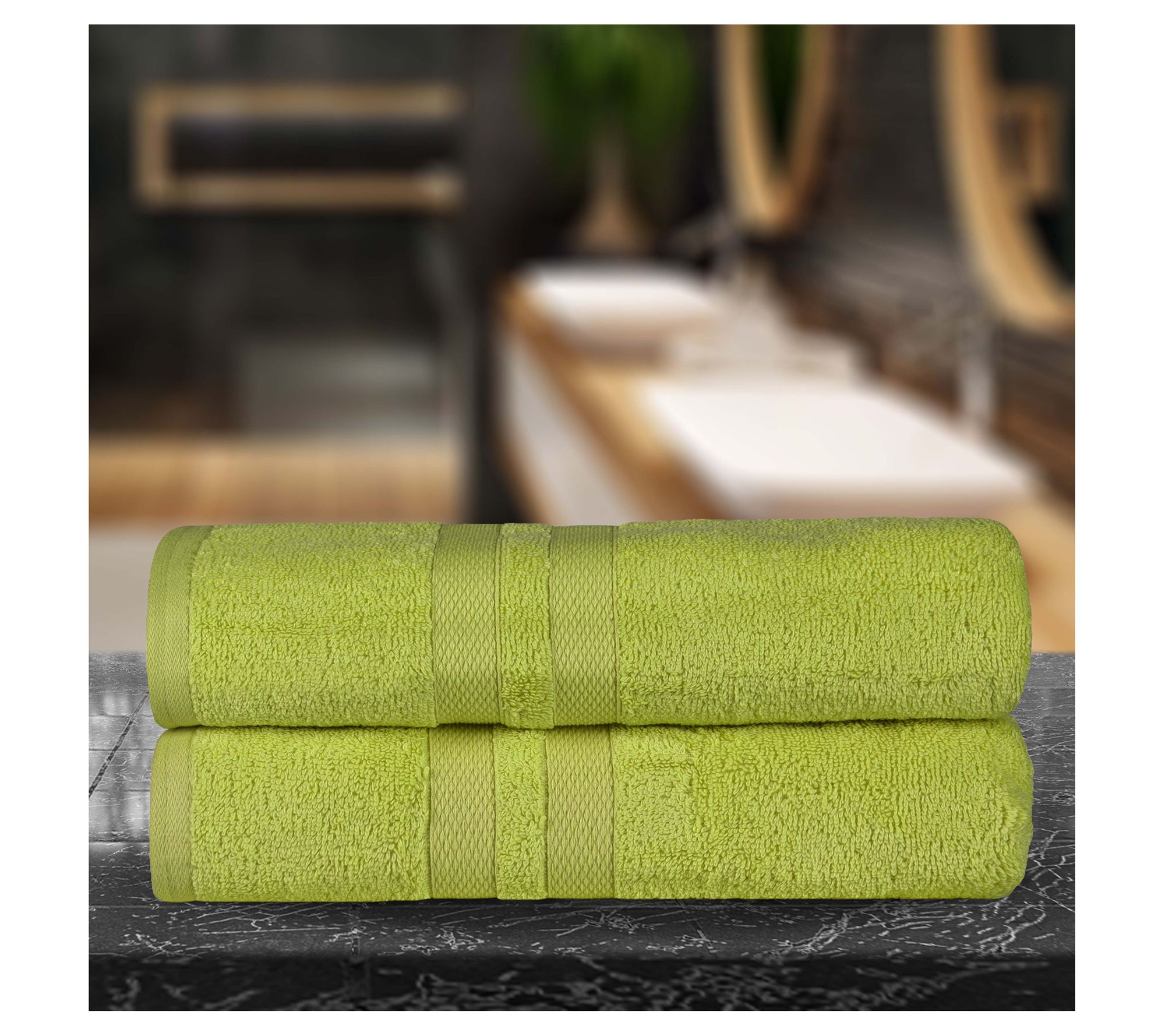 Superior Ultra Soft Cotton Solid 2-Piece Bath S heets