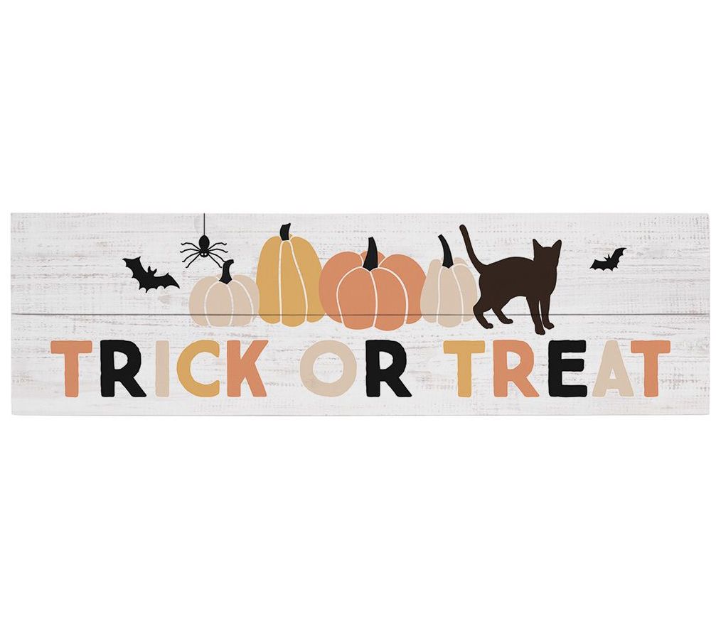 Sincere Surroundings 24" Trick or Treat Vintage Pallet Board