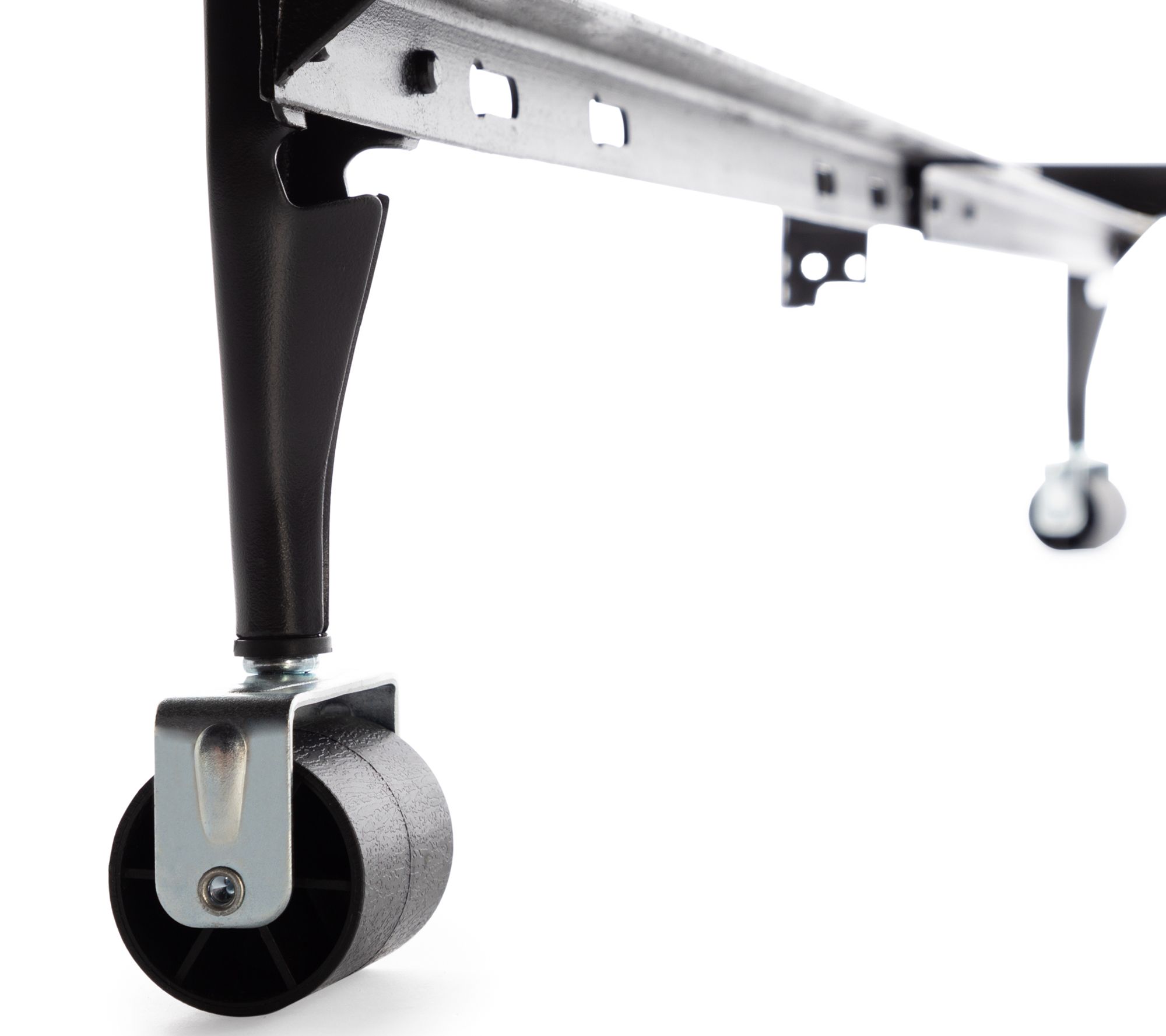 Brookside Adjustable Metal Bed Frame QueenTwinRug Rollers