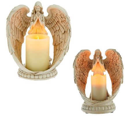 Home Reflections Angel Wings Flameless Candle Holder — QVC.com