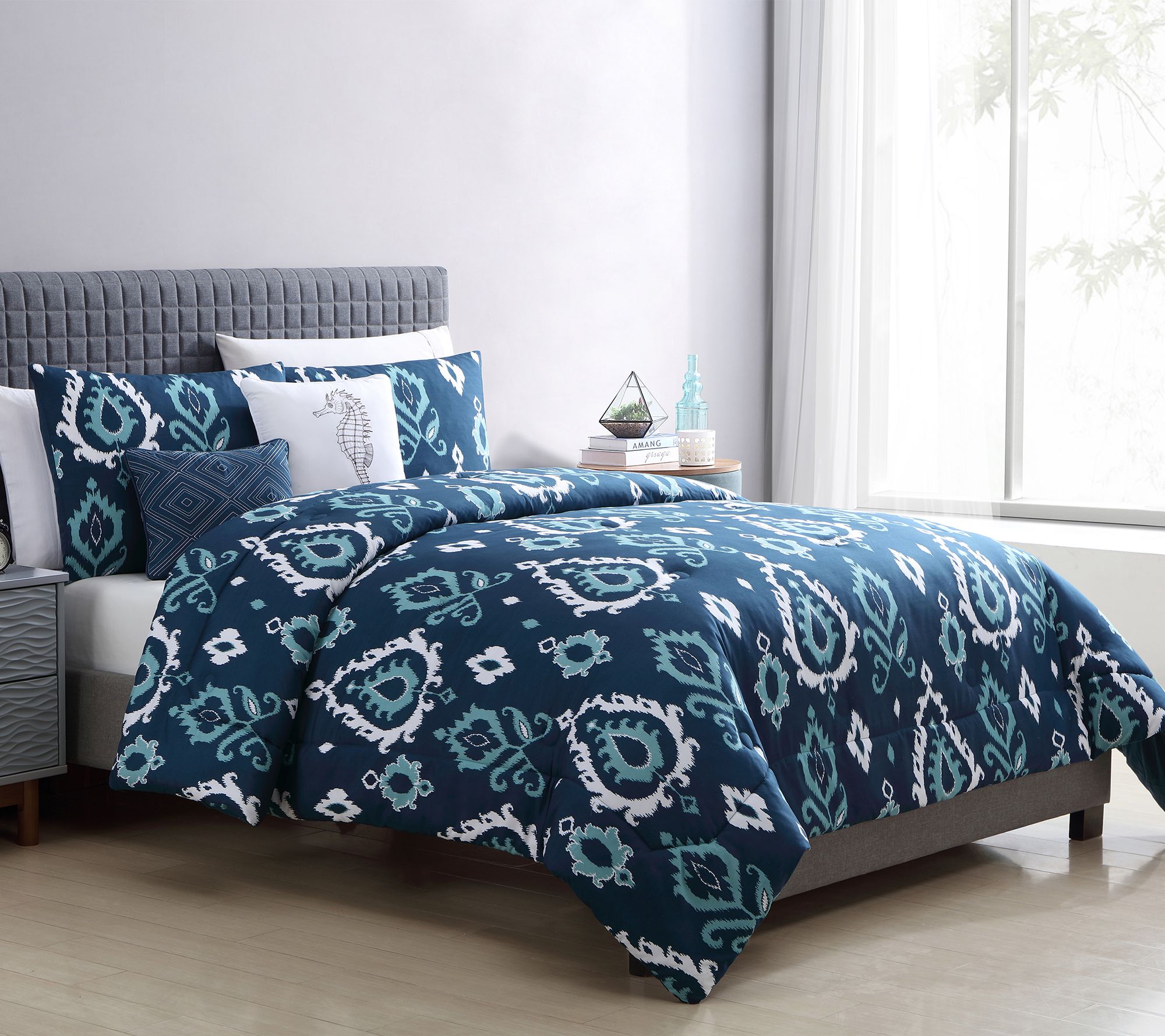 Vcny Home Blakely 5 Piece King Comforter Set Qvc Com