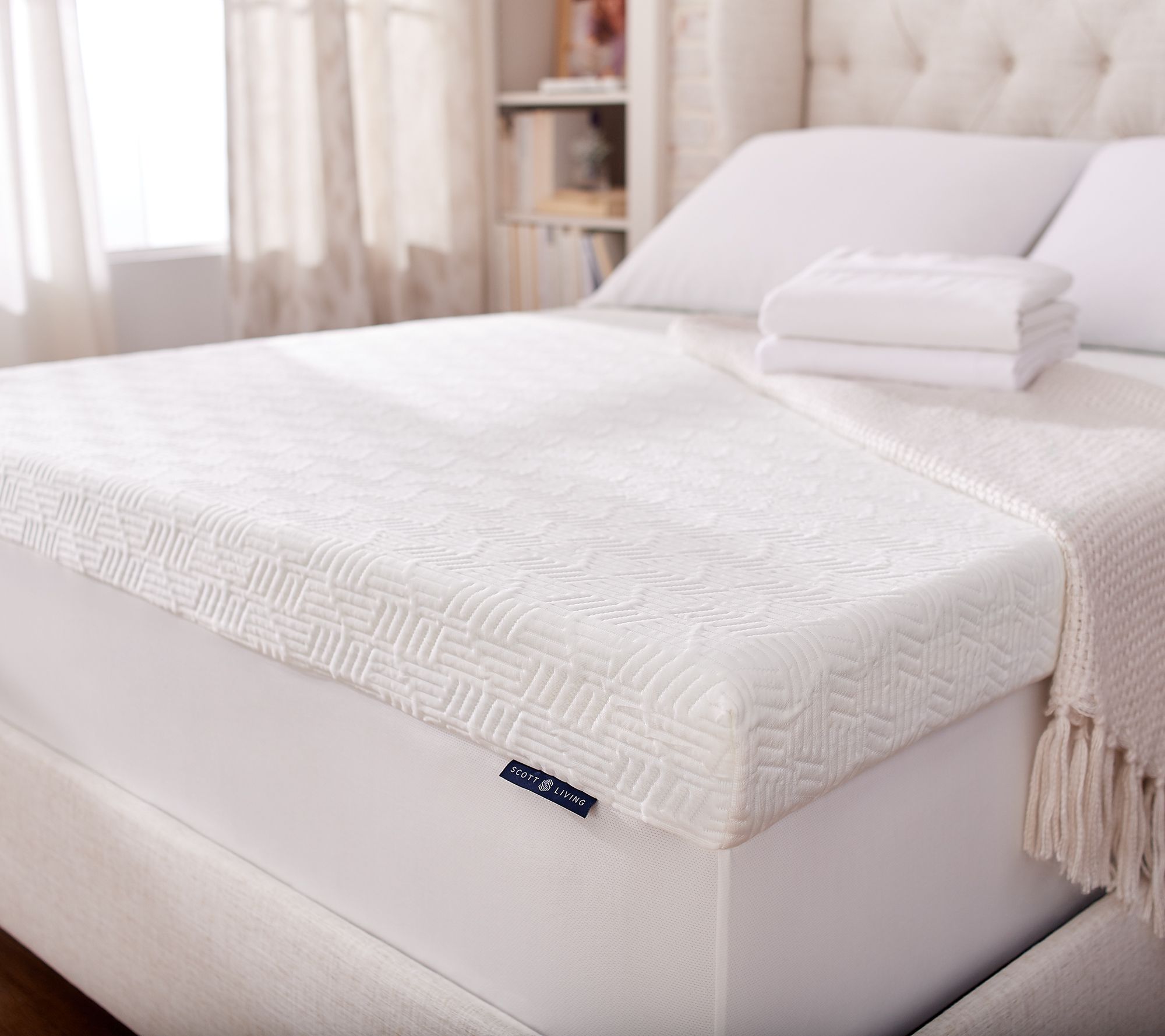 Scott Living Queen 4 Reversible Memory Foam Topper Page 1 Qvc Com