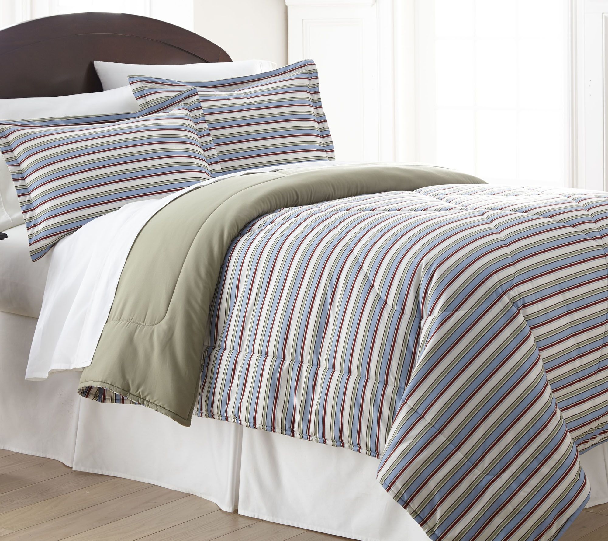Shavel Micro Flannel King Comforter Mini Set Page 1 Qvc Com