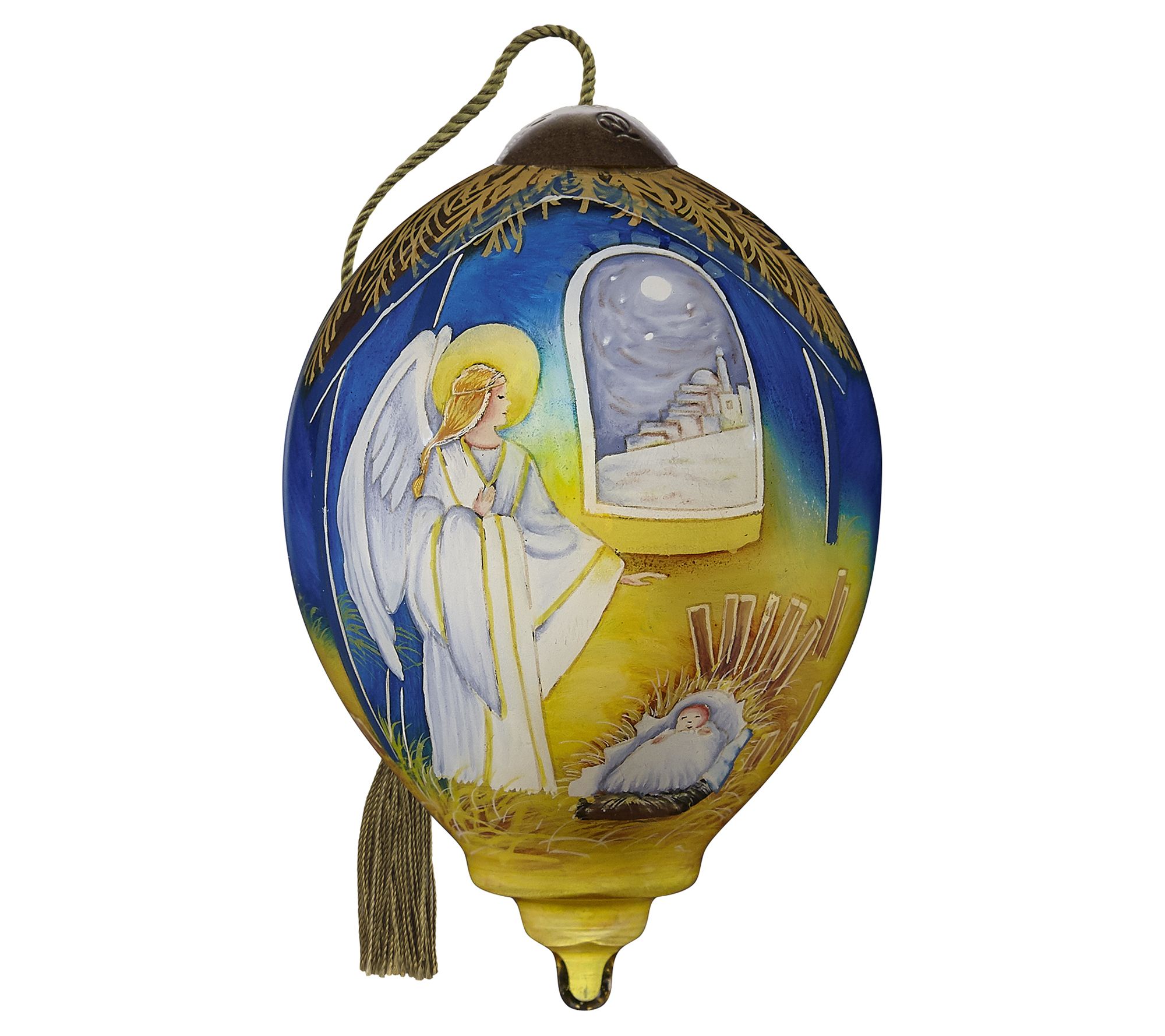 NeQwa 3" Away In A Manger Petite Princess-Shape Ornament