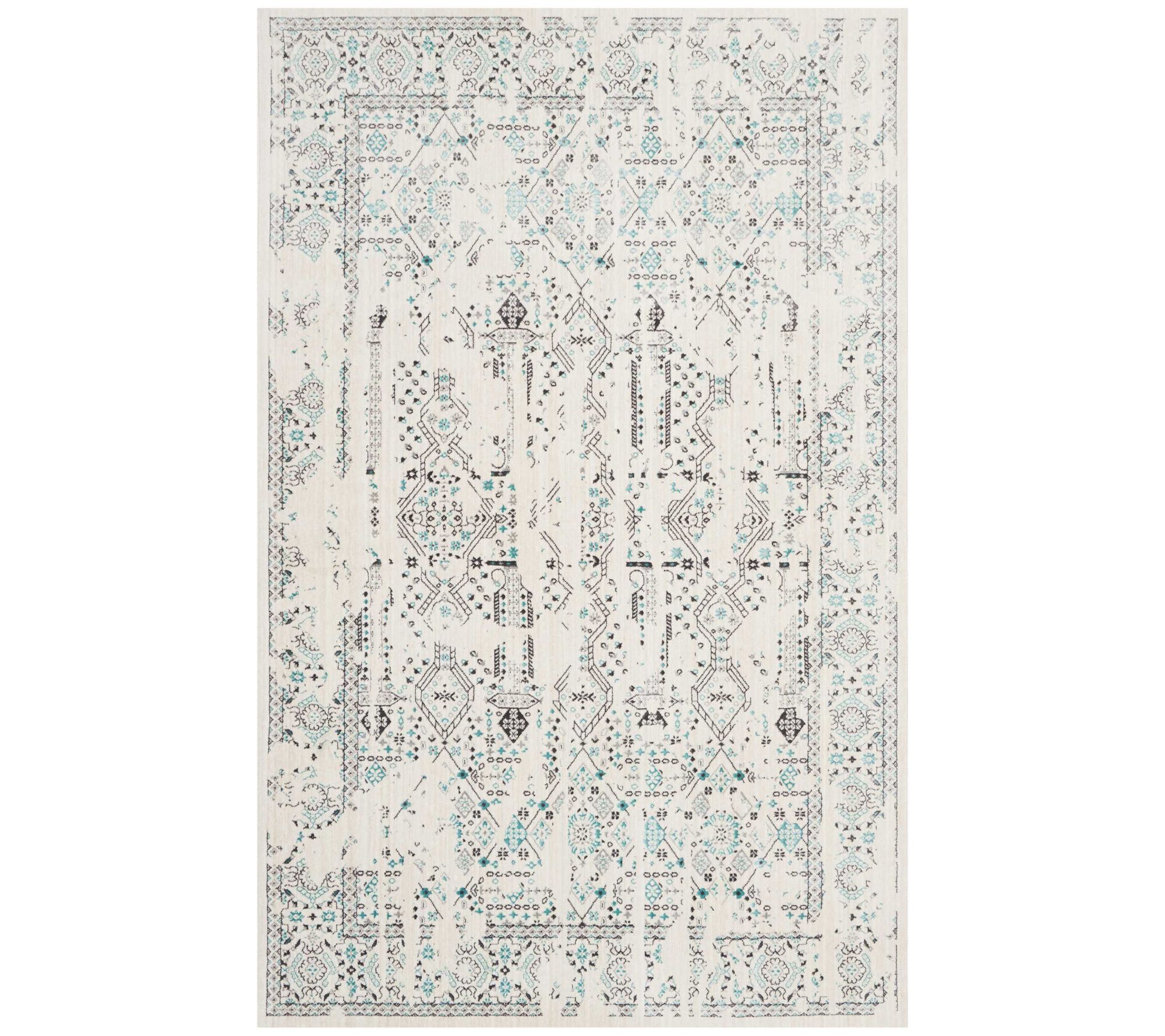 Kathy Ireland Home Silver Screen KI343 4' x 6' rea Rug