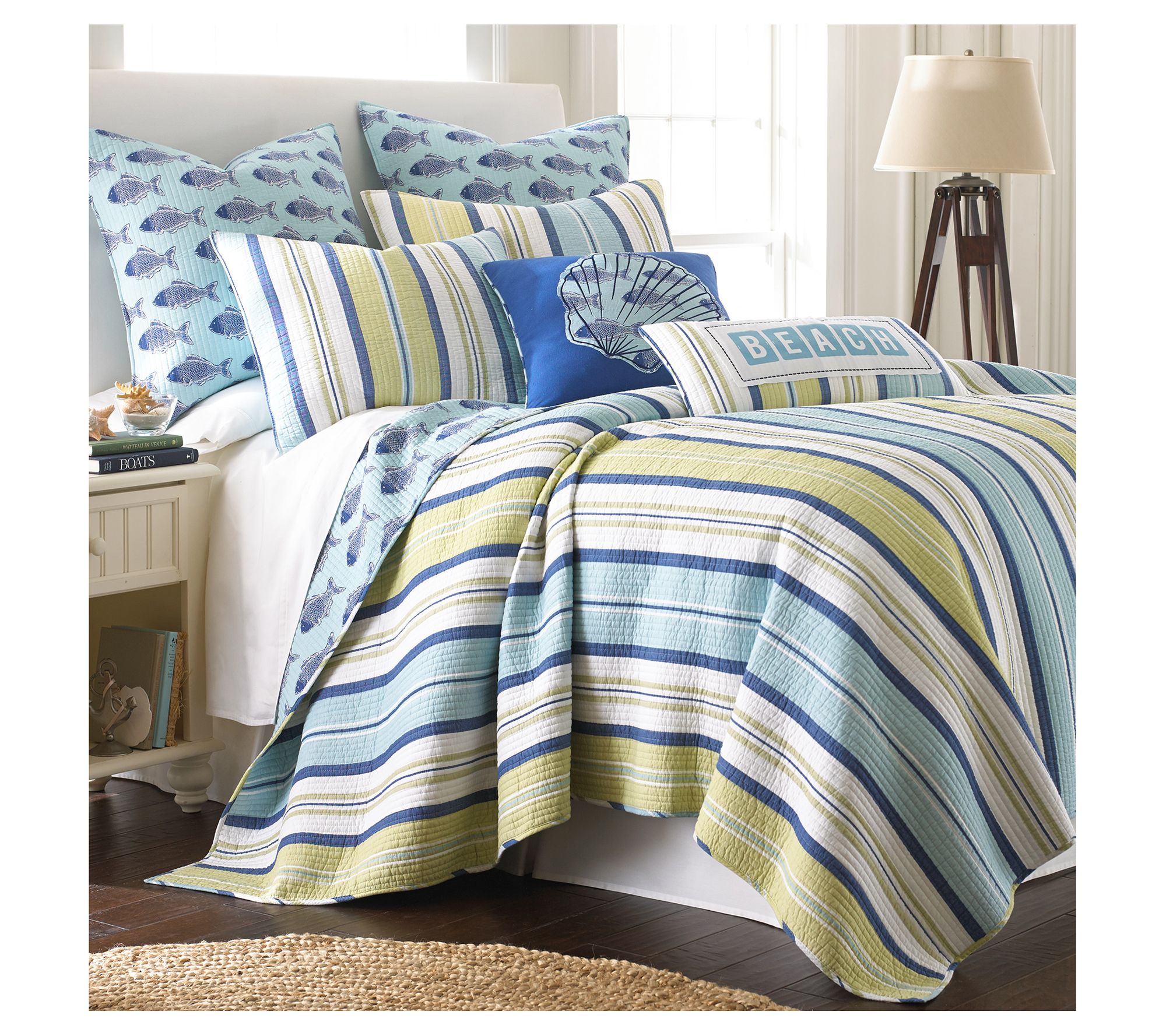 Levtex Home Bayport 2-Piece Coastal Twin/Twin X Quilt Set