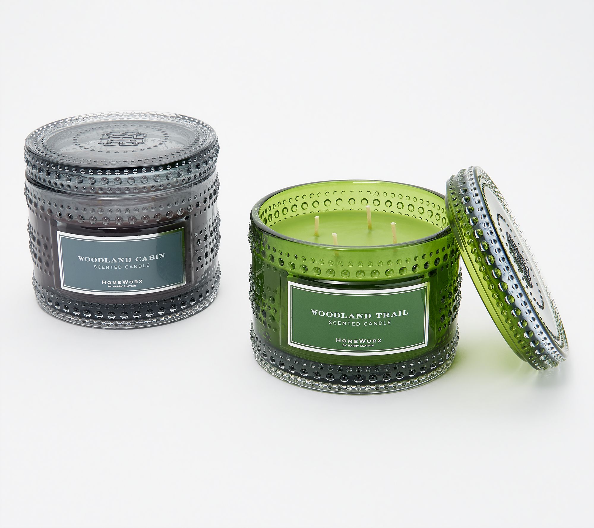 HomeWorx by Harry Slatkin S/2 Specialty Woodland 4Wick Candles Page