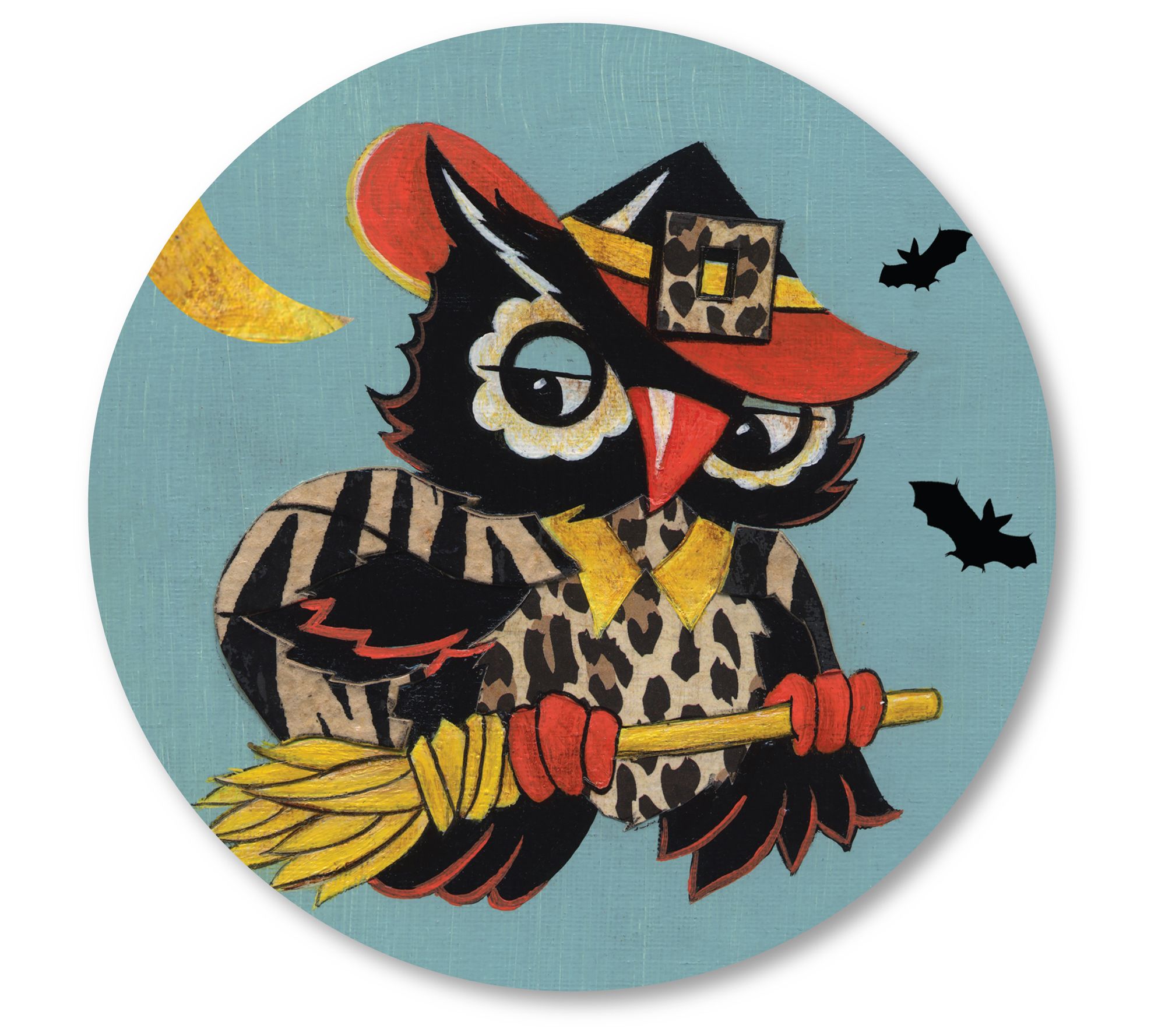 Courtside Market Trick or Treat 12x12 Circular Panel