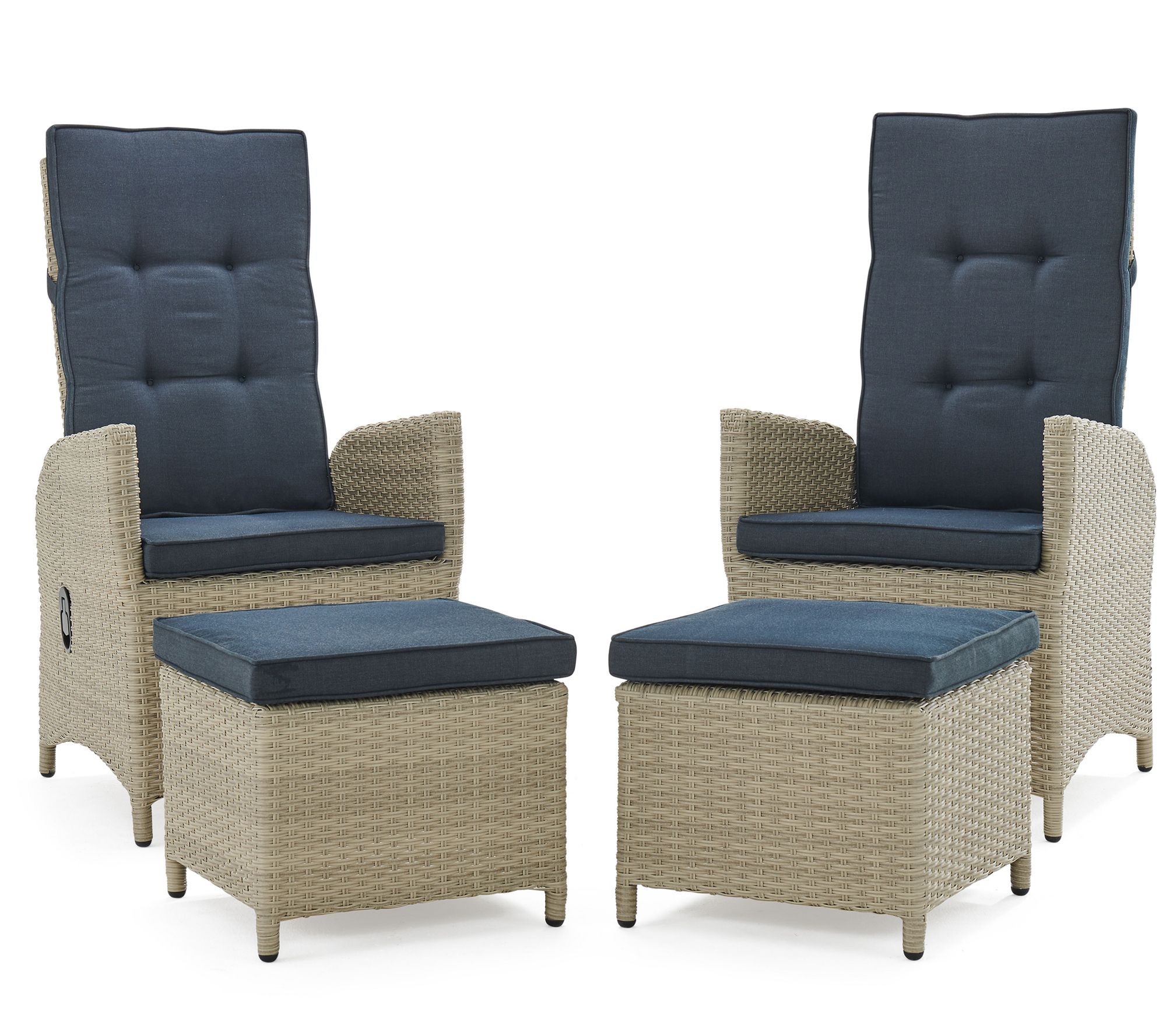 Alaterre Furniture Haven Recliners with Ottoman and Cushions