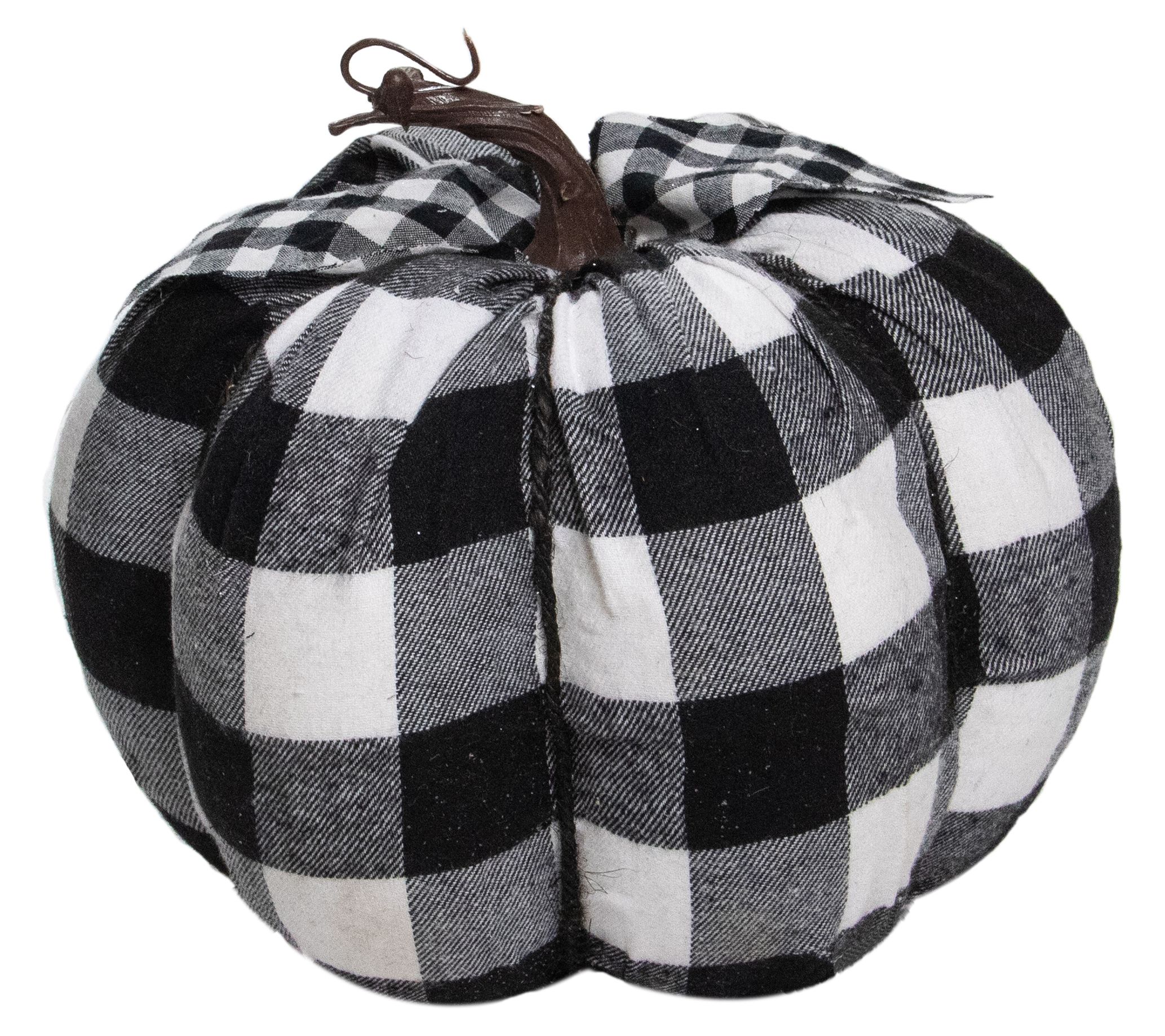 Northlight Plaid Pumpkin