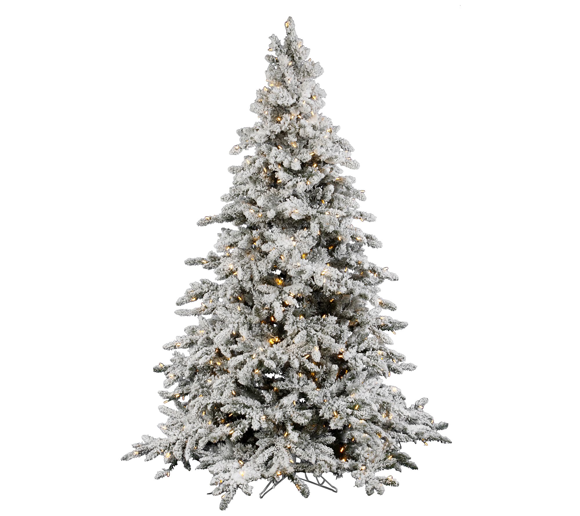 Vickerman 6.5' Flocked Utica Fir Artificial Chr stmas Tree, PW