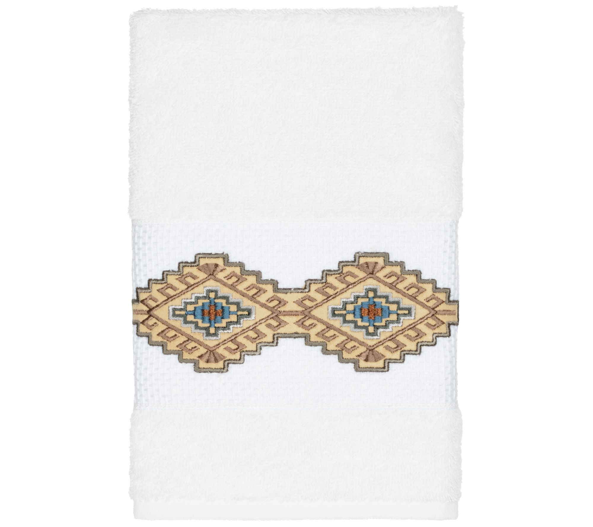 Linum Home Textiles Gianna Embellished Hand Tow el