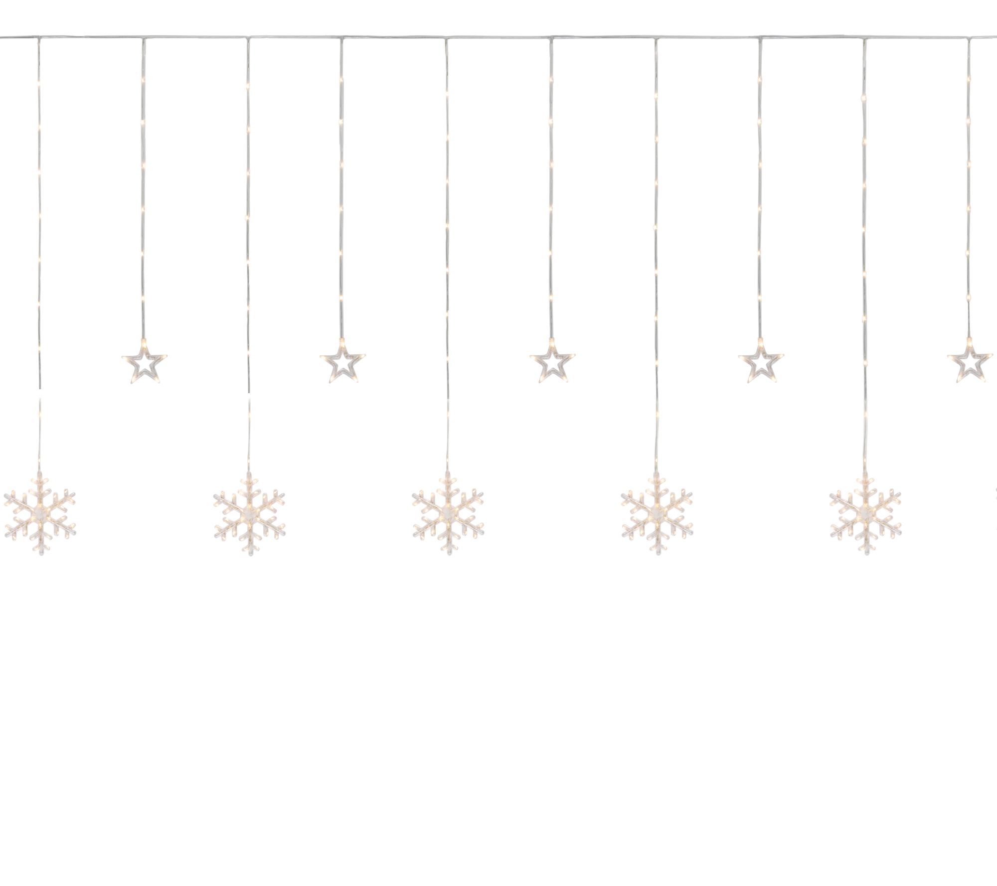 Northlight 250 Clear LED Star & Snowflake Window Lights
