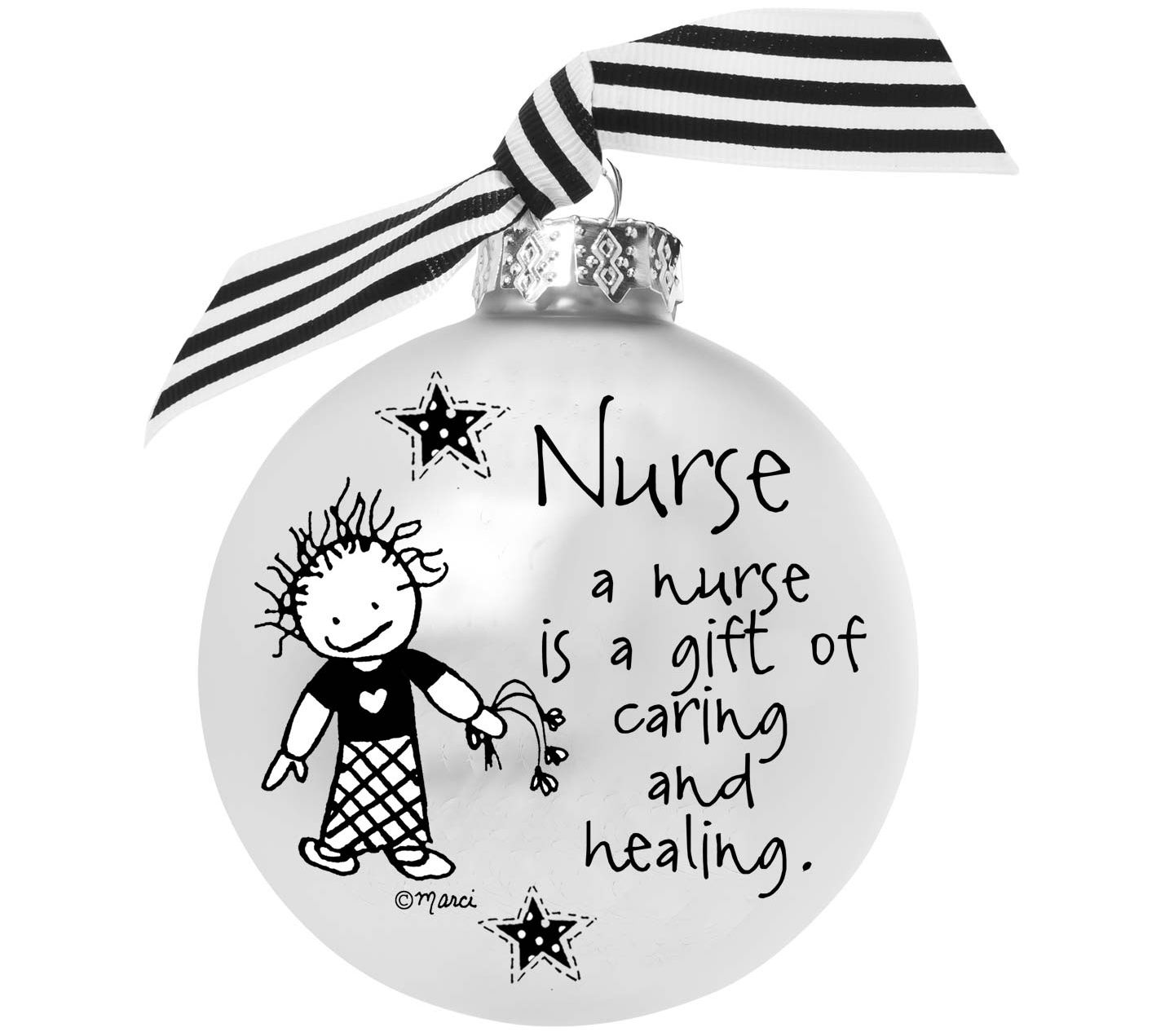 A Nurse Is A Gift Glass Ornament Inspired by arci