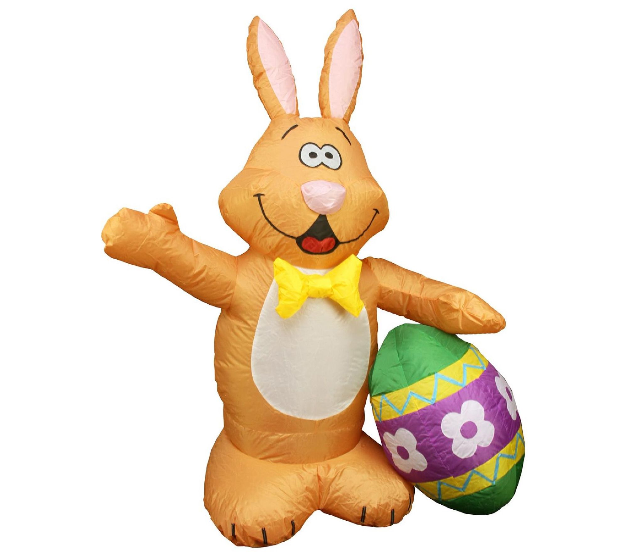Northlight 48 Inflatable Lighted Easter Bunny w/Egg Decor