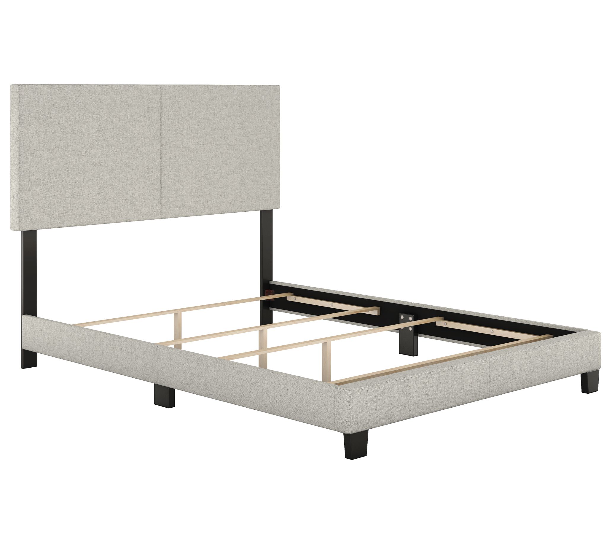 Boyd Sleep Milan Upholstered Linen Bed Frame w/ eadboard, Twin