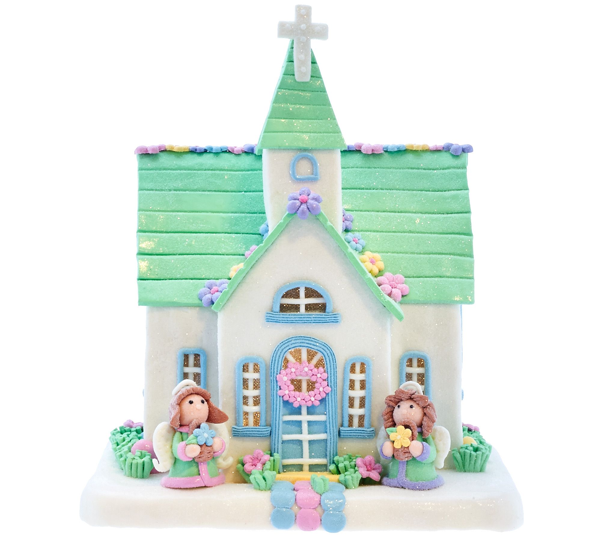 Illuminated Easter House by Valerie