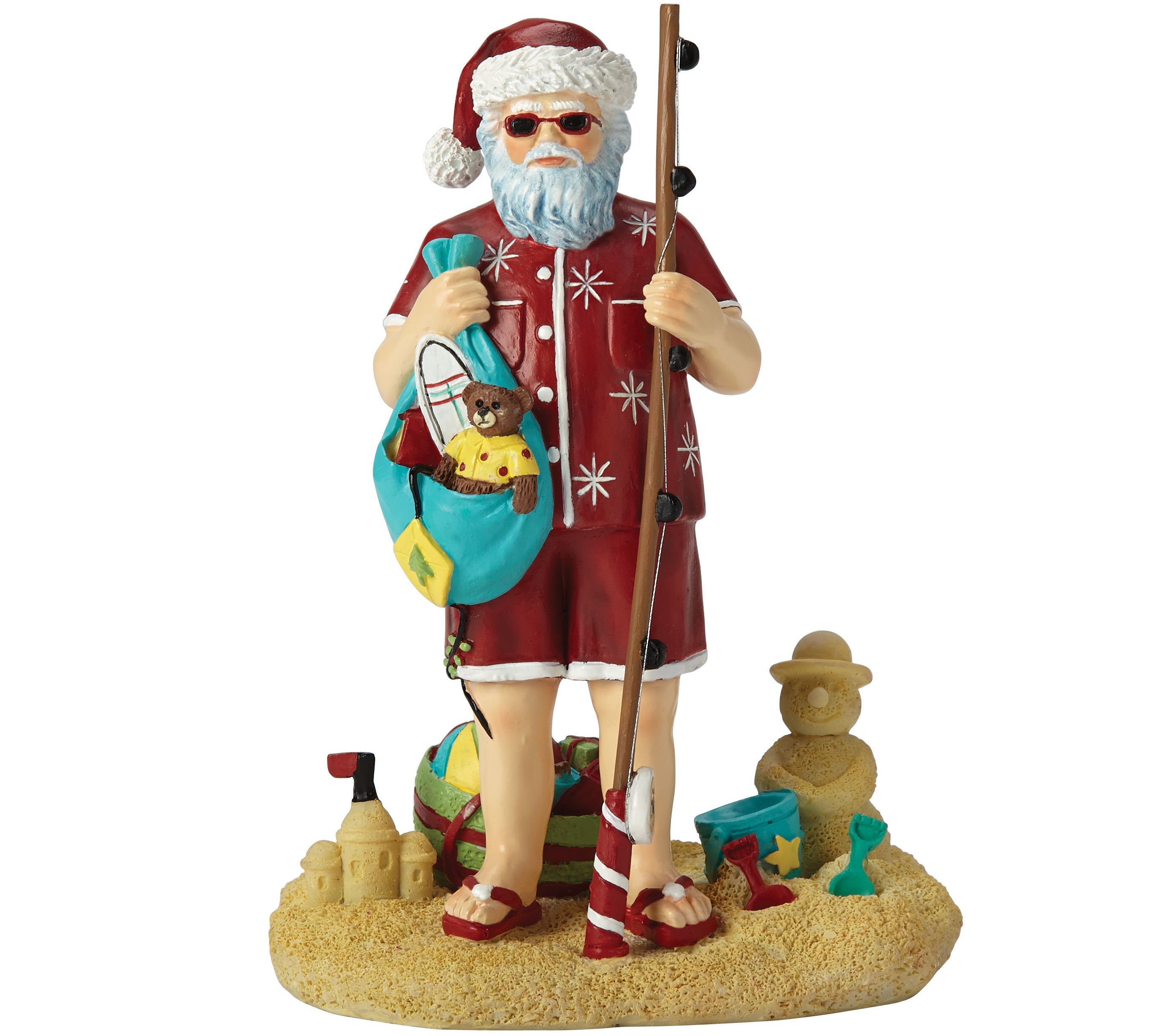 Seashore Santa Figurine by Pipka — QVC.com